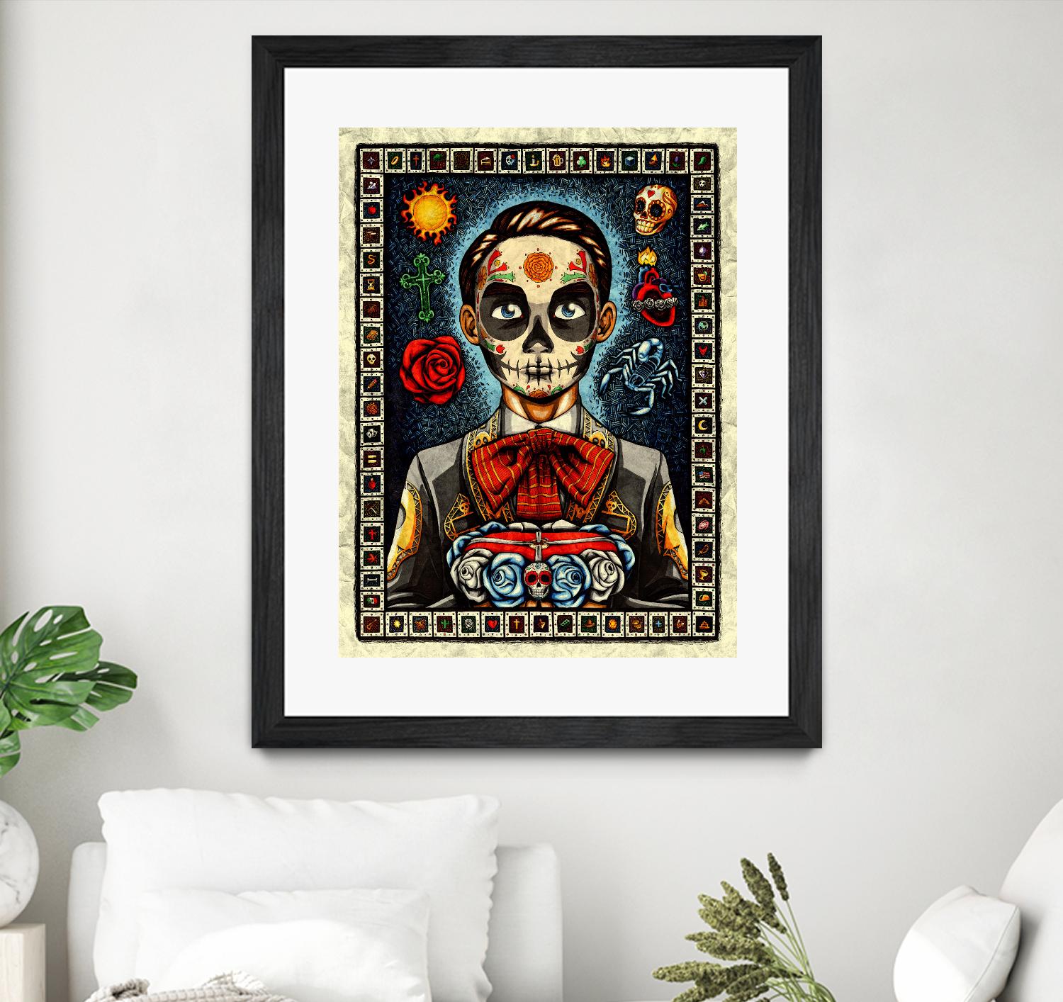 Muerto by Nicholas Ivins on GIANT ART - multicolor urban/pop surrealism; ethnic