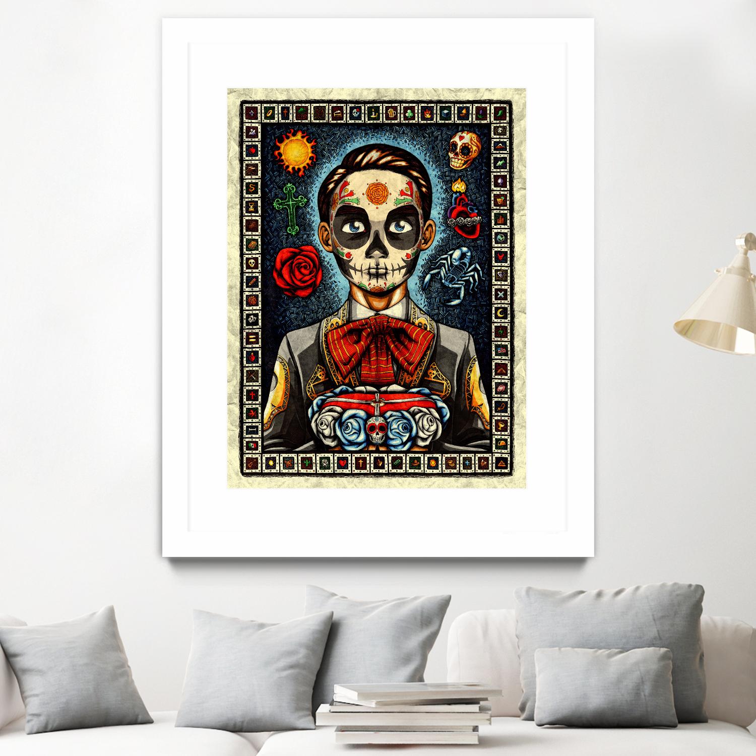 Muerto by Nicholas Ivins on GIANT ART - multicolor urban/pop surrealism; ethnic