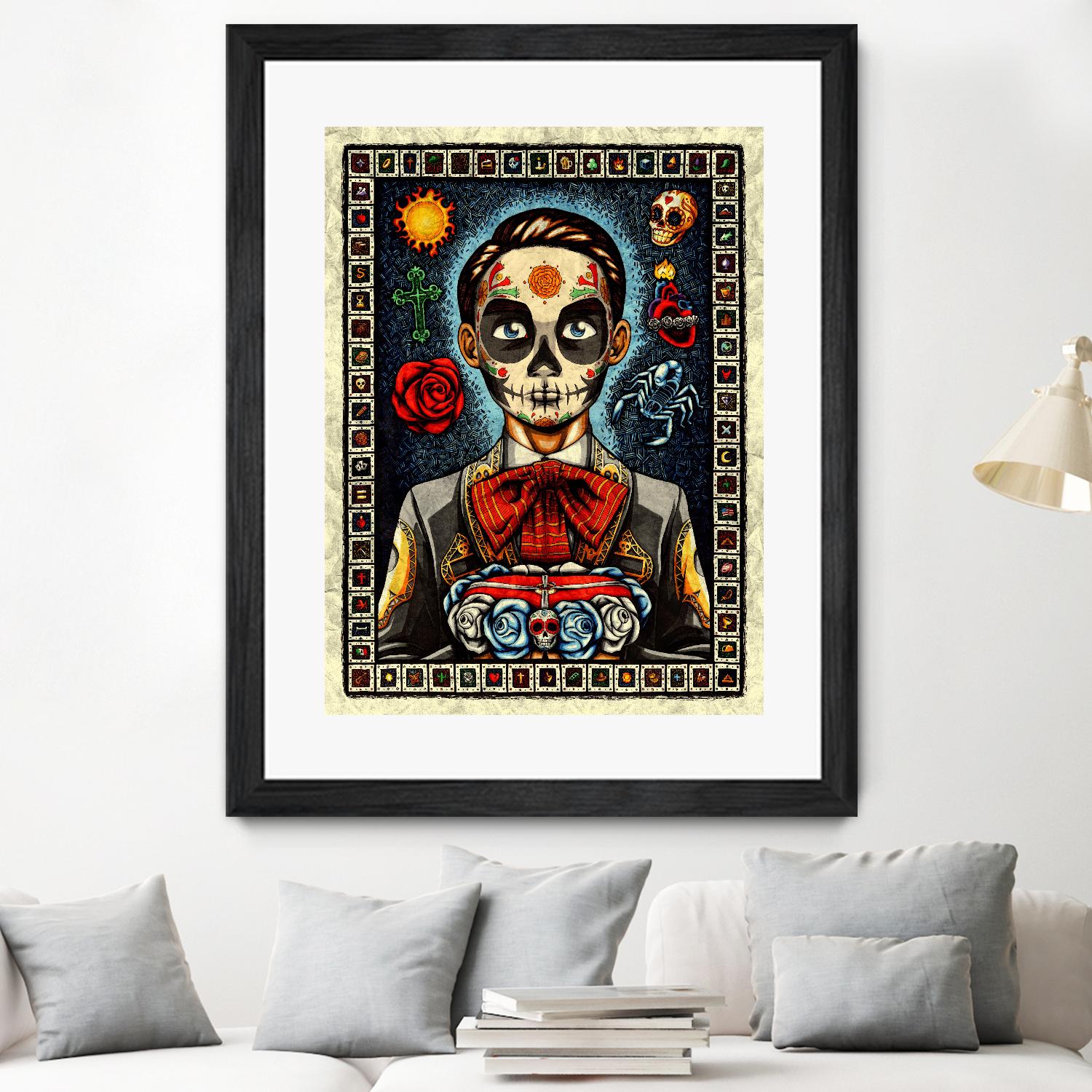 Muerto by Nicholas Ivins on GIANT ART - multicolor urban/pop surrealism; ethnic
