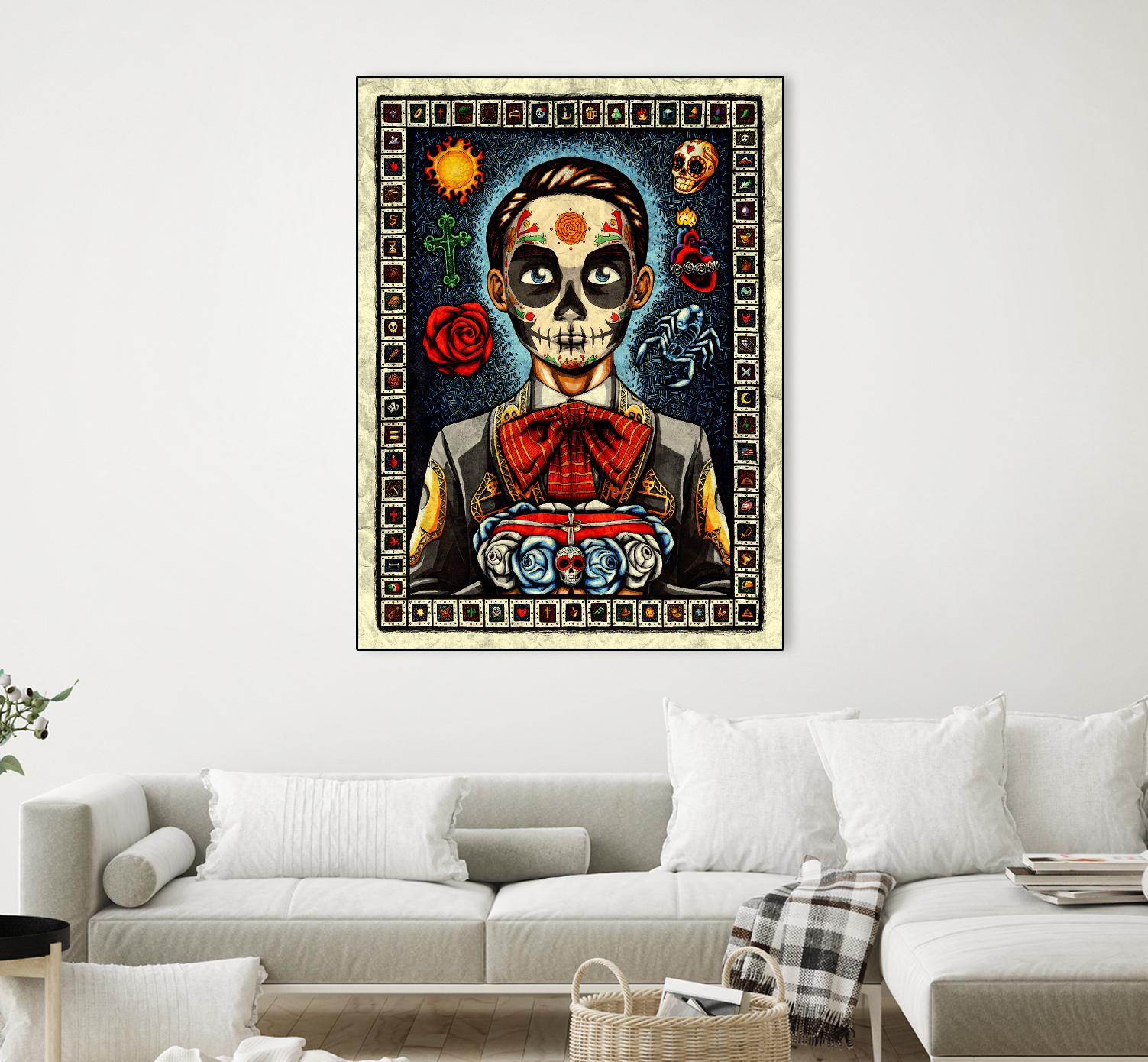 Muerto by Nicholas Ivins on GIANT ART - multicolor urban/pop surrealism; ethnic