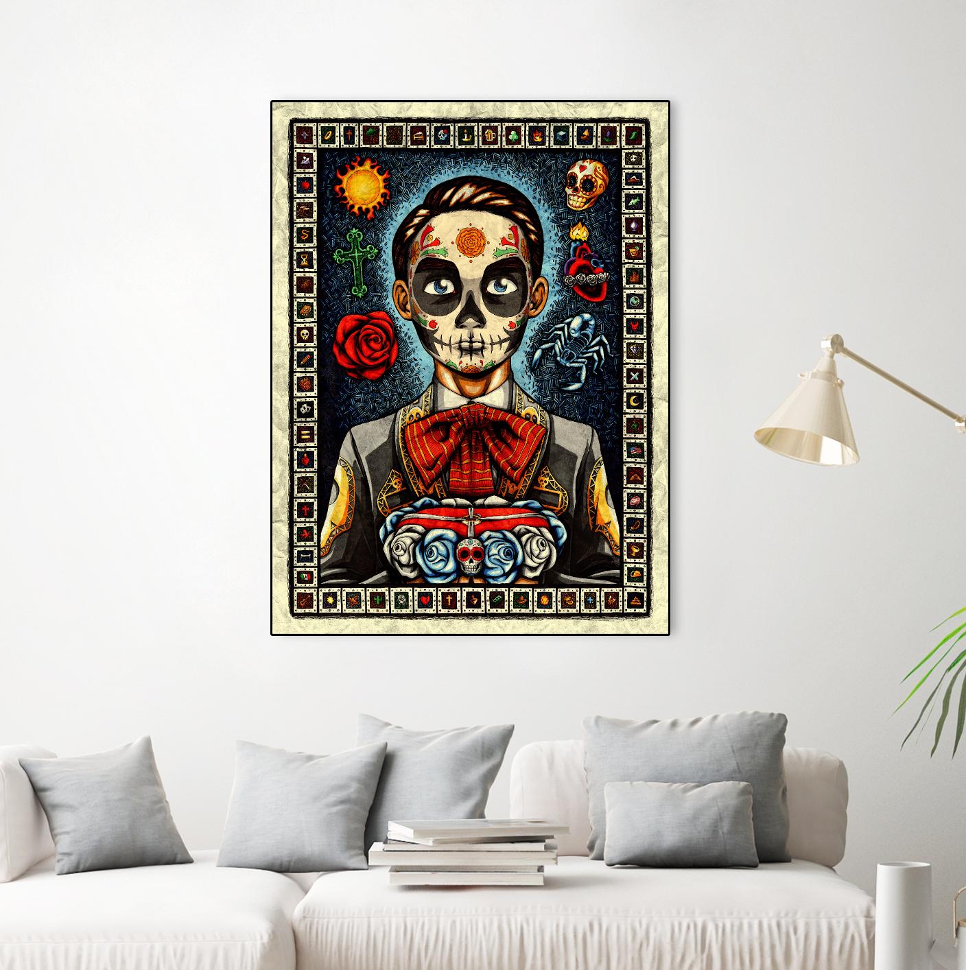 Muerto by Nicholas Ivins on GIANT ART - multicolor urban/pop surrealism; ethnic