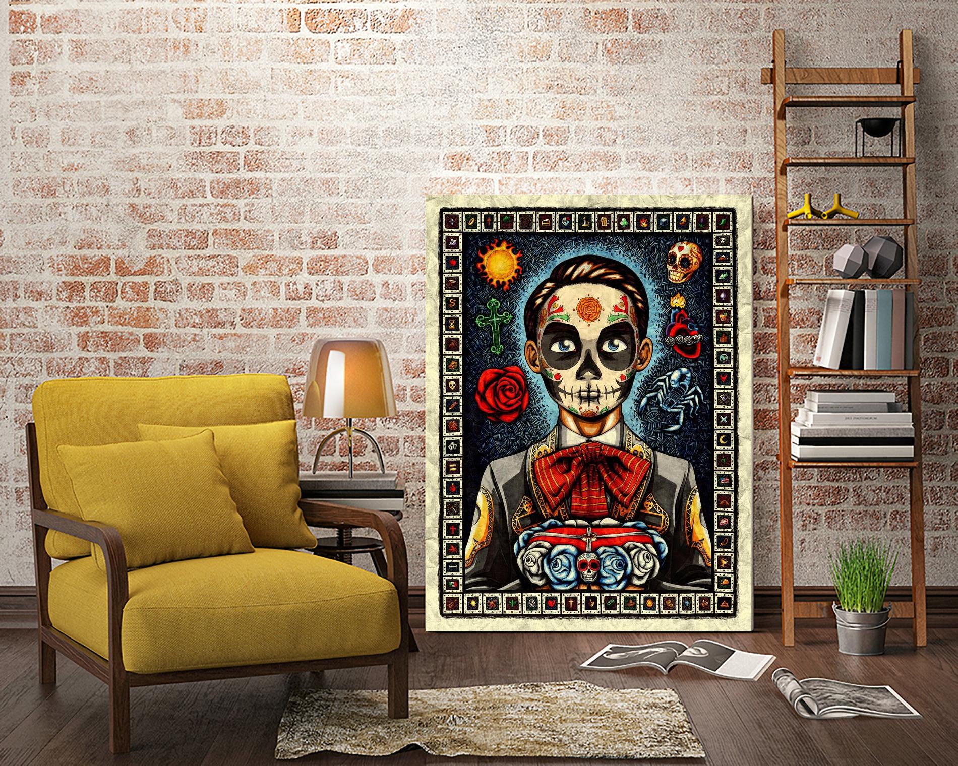 Muerto by Nicholas Ivins on GIANT ART - multicolor urban/pop surrealism; ethnic