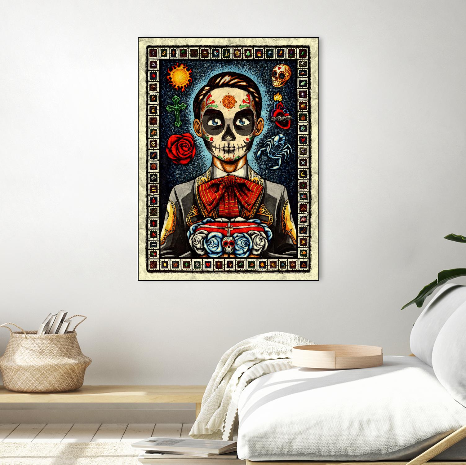 Muerto by Nicholas Ivins on GIANT ART - multicolor urban/pop surrealism; ethnic