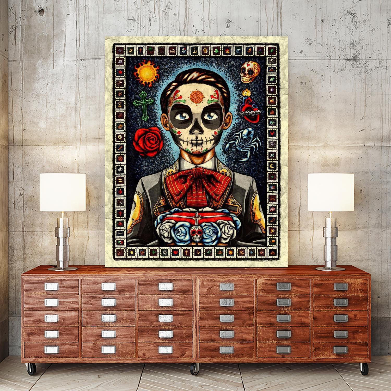 Muerto by Nicholas Ivins on GIANT ART - multicolor urban/pop surrealism; ethnic