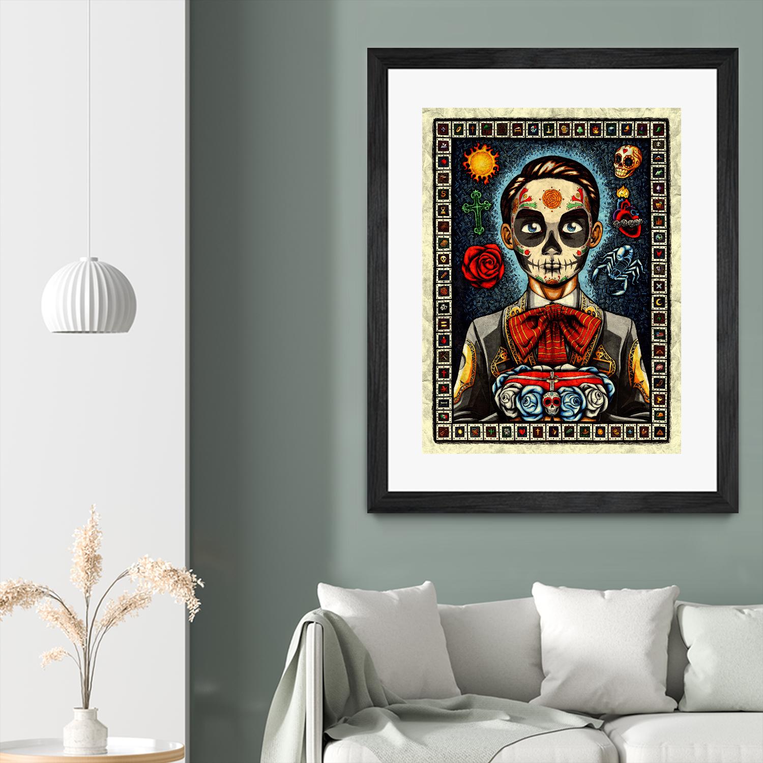 Muerto by Nicholas Ivins on GIANT ART - multicolor urban/pop surrealism; ethnic