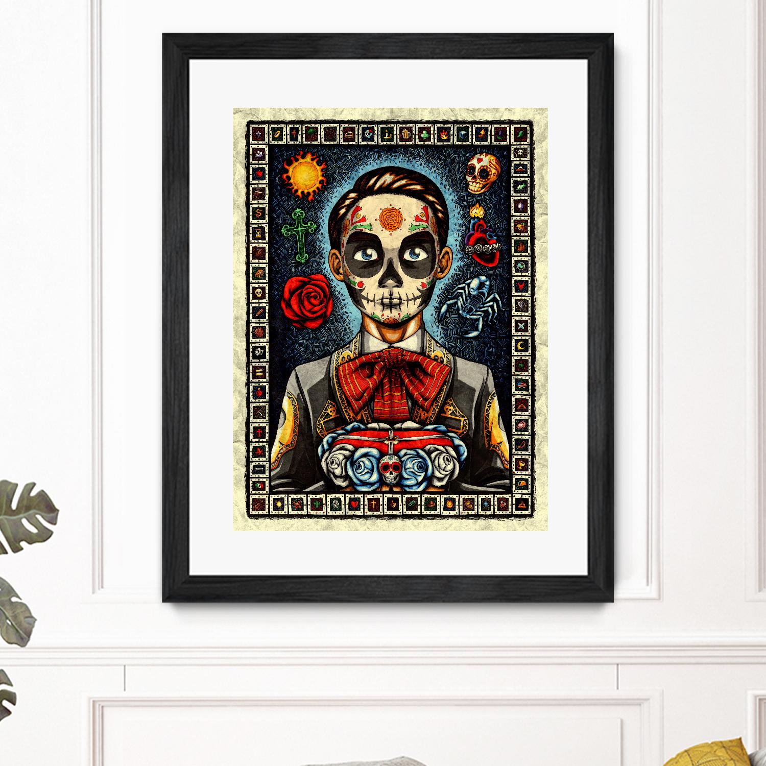 Muerto by Nicholas Ivins on GIANT ART - multicolor urban/pop surrealism; ethnic