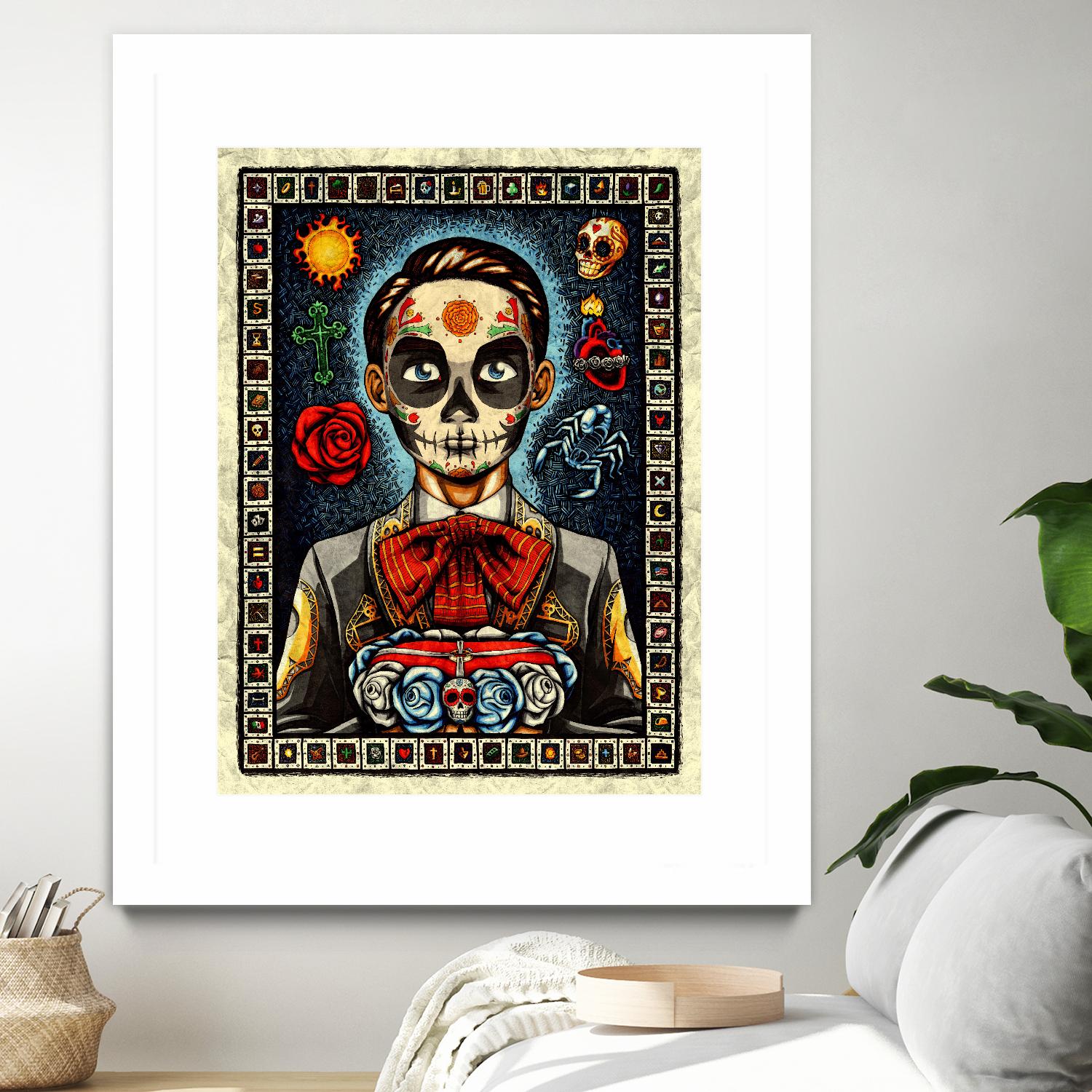 Muerto by Nicholas Ivins on GIANT ART - multicolor urban/pop surrealism; ethnic