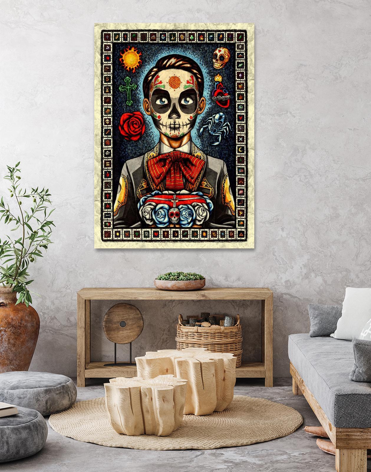 Muerto by Nicholas Ivins on GIANT ART - multicolor urban/pop surrealism; ethnic