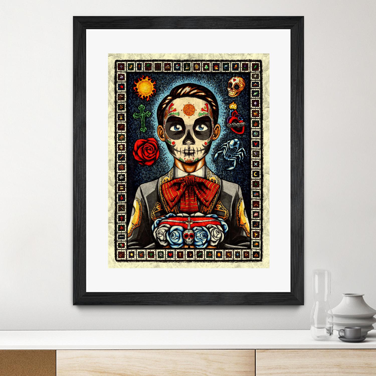 Muerto by Nicholas Ivins on GIANT ART - multicolor urban/pop surrealism; ethnic