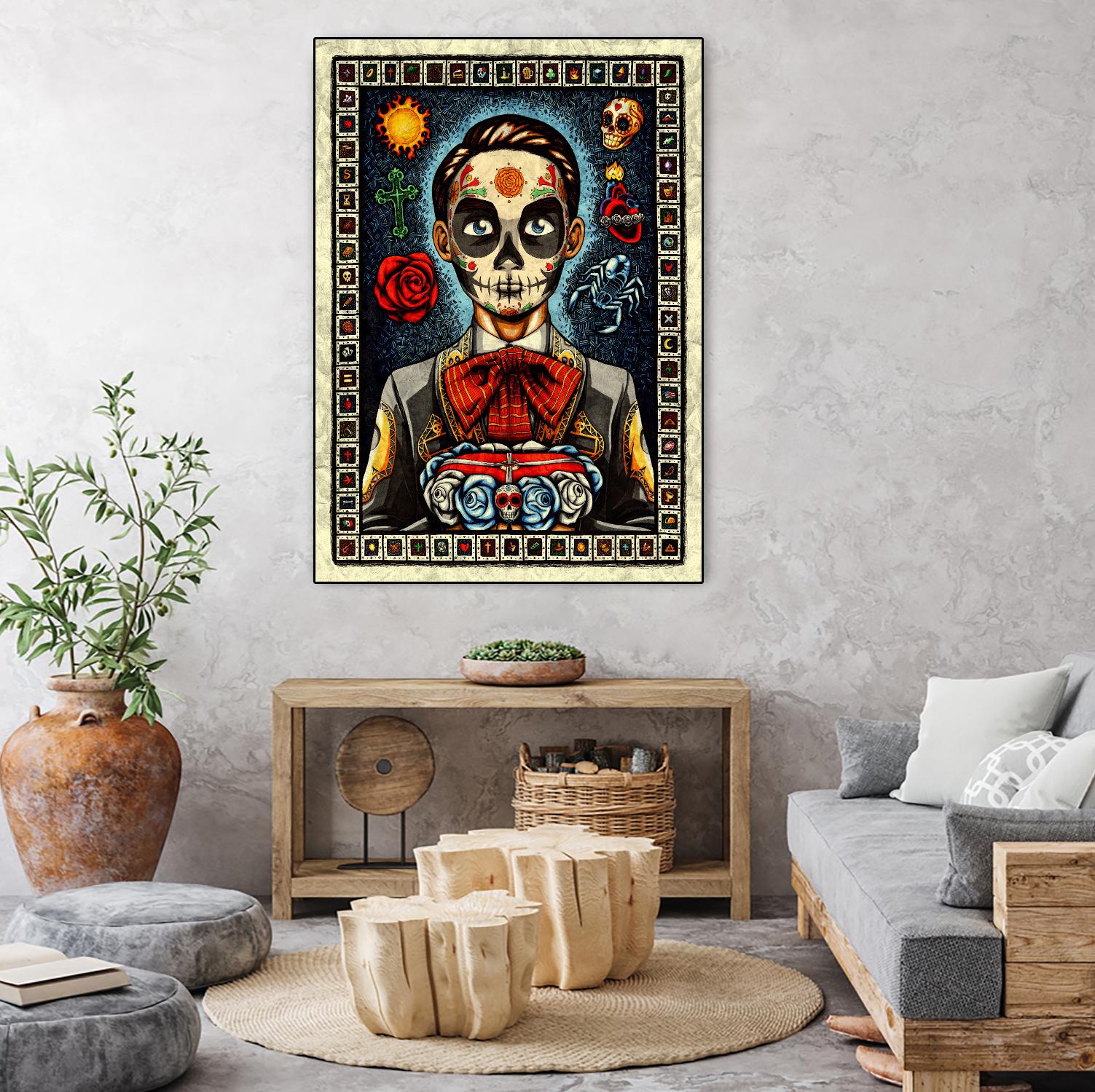 Muerto by Nicholas Ivins on GIANT ART - multicolor urban/pop surrealism; ethnic