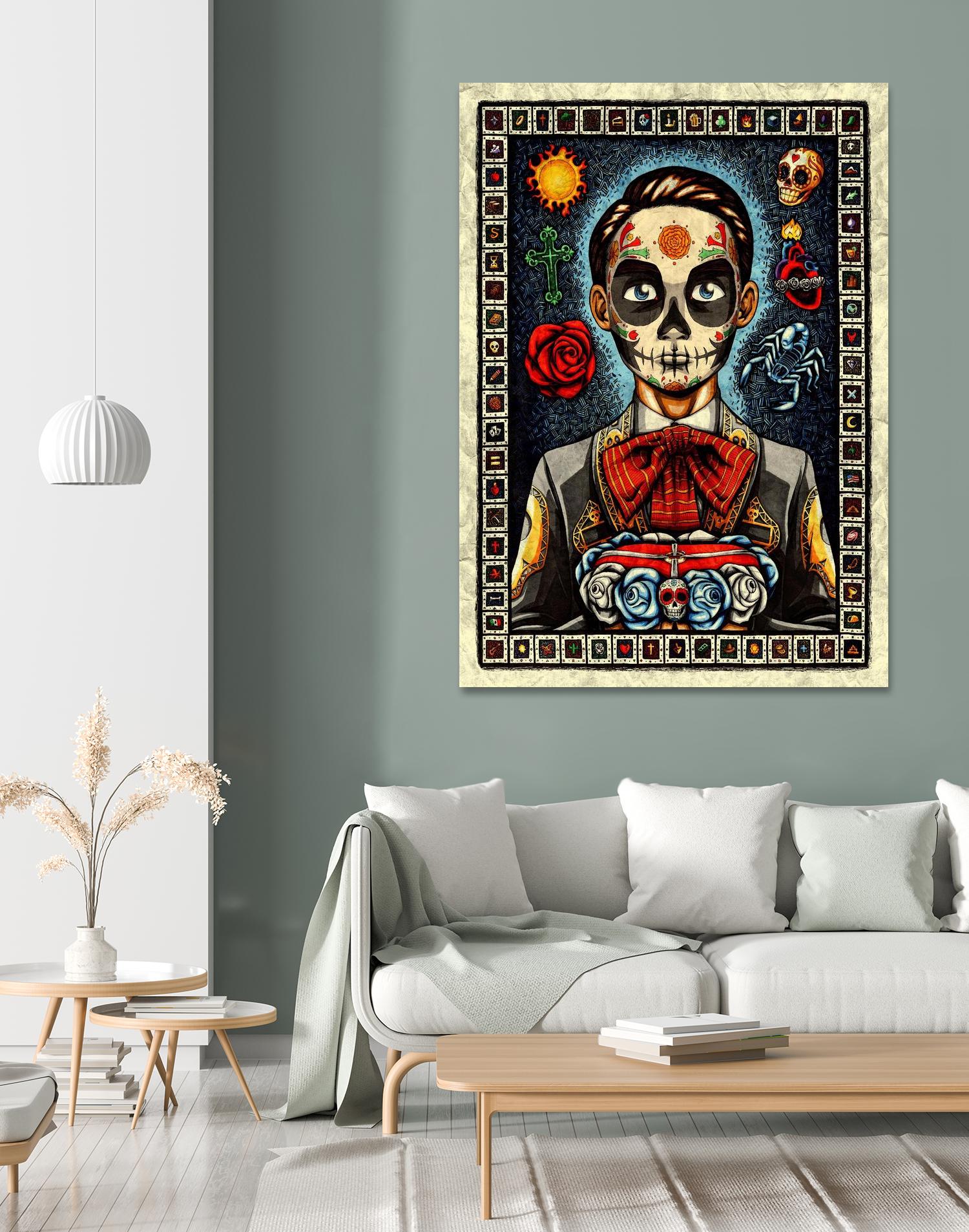 Muerto by Nicholas Ivins on GIANT ART - multicolor urban/pop surrealism; ethnic