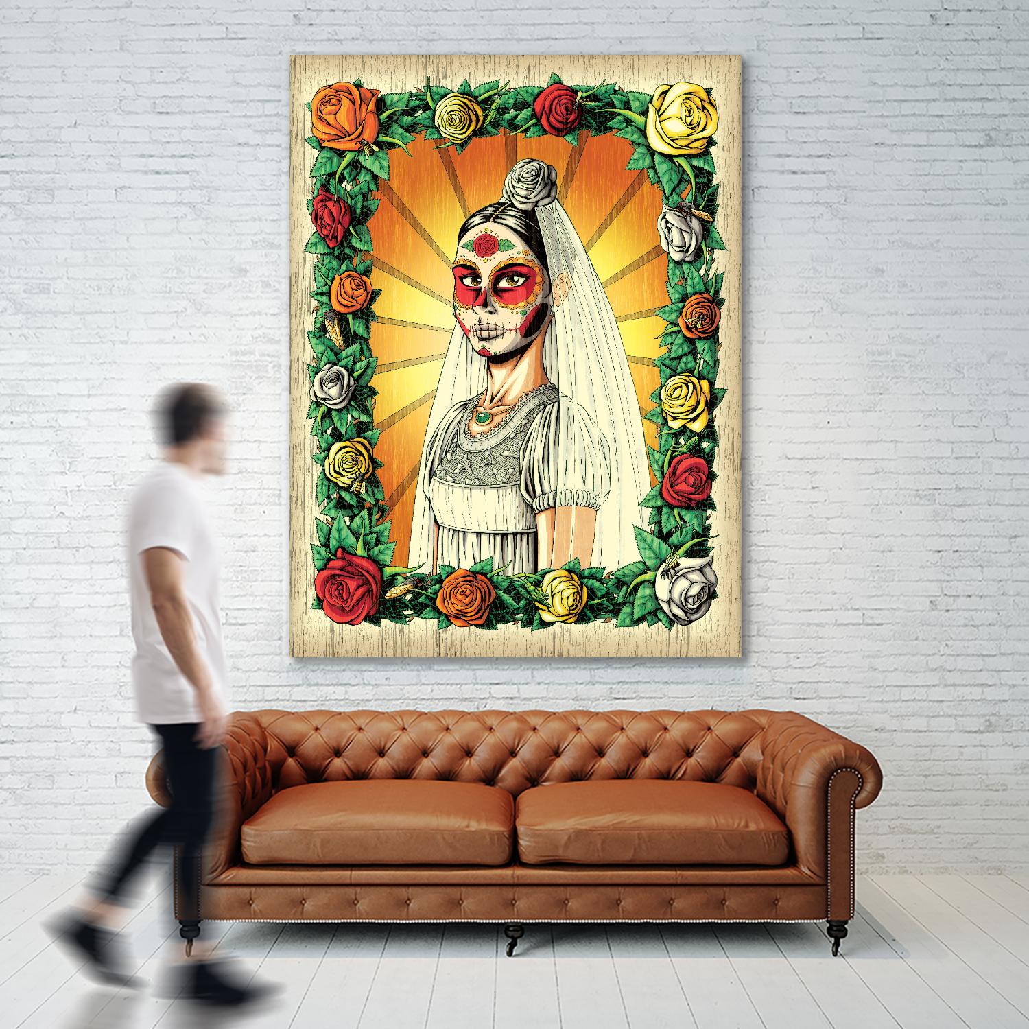Muerta Bride by Nicholas Ivins on GIANT ART - multicolor urban/pop surrealism; ethnic