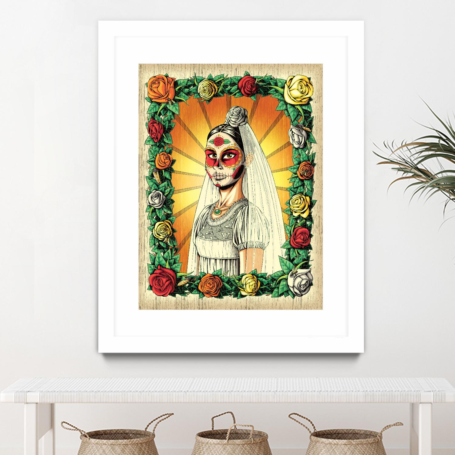 Muerta Bride by Nicholas Ivins on GIANT ART - multicolor urban/pop surrealism; ethnic