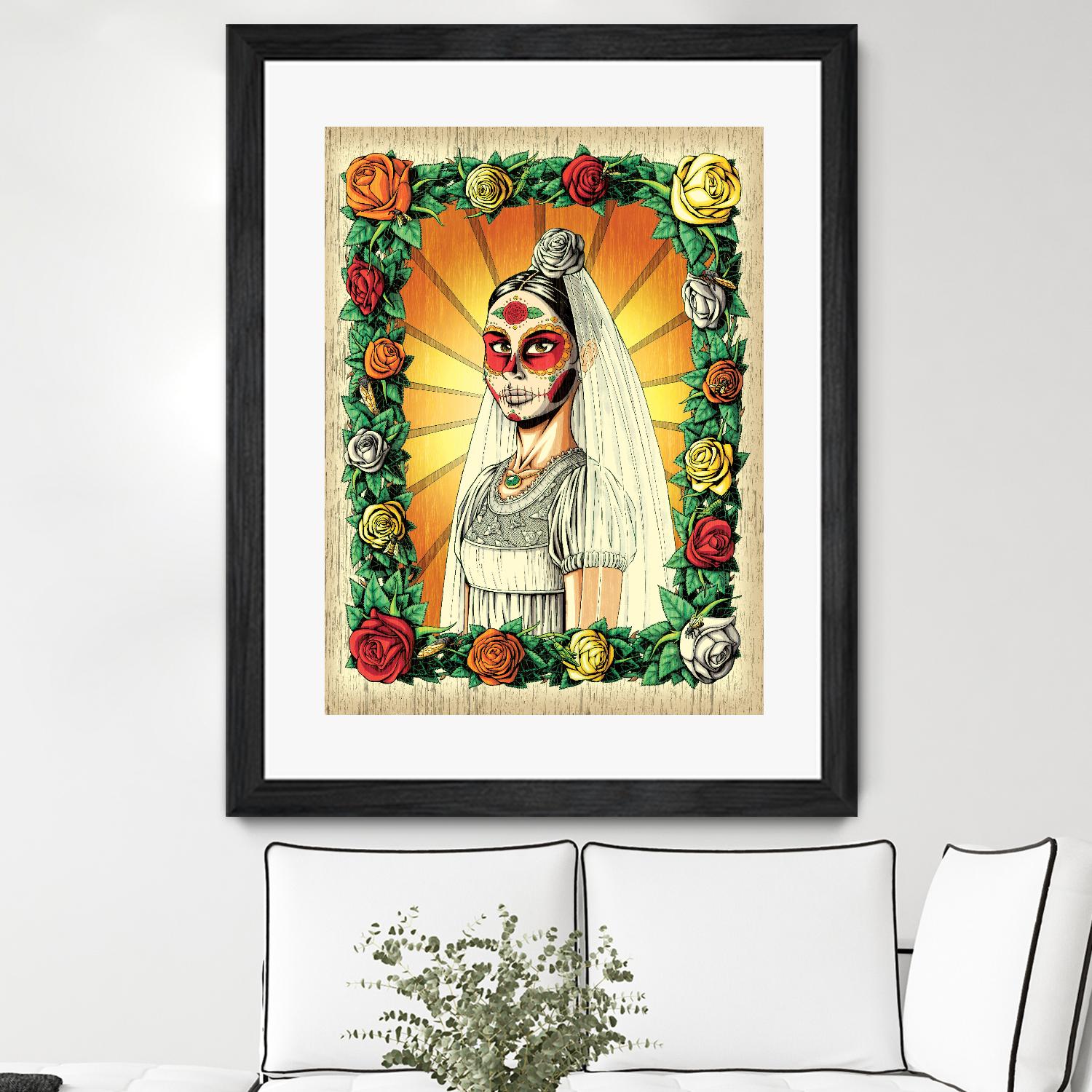 Muerta Bride by Nicholas Ivins on GIANT ART - multicolor urban/pop surrealism; ethnic