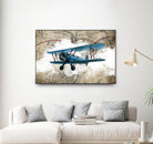 Biplane 1 by GraphINC Studio on GIANT ART - multicolor vintage
