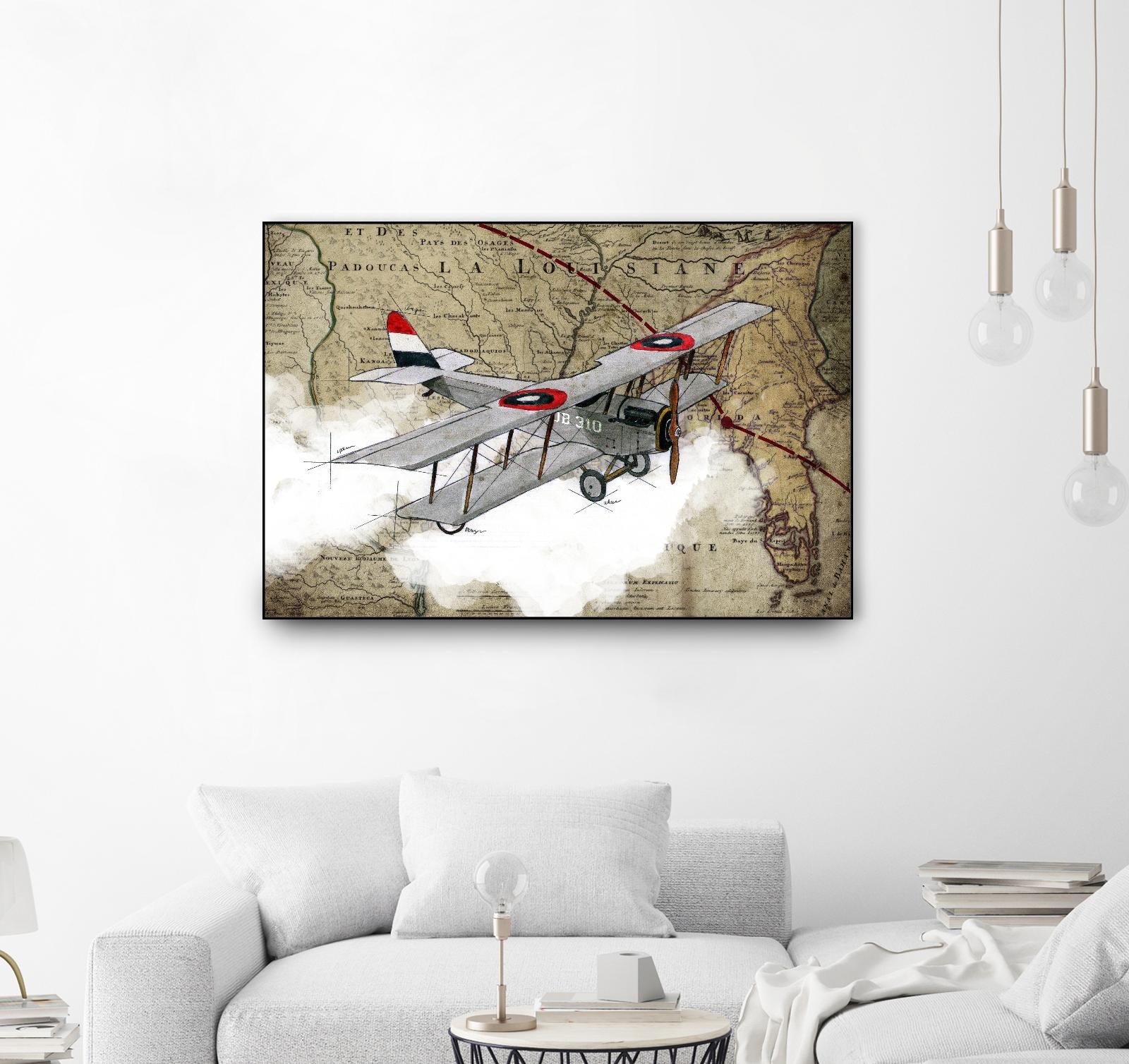 Biplane 4 by GraphINC Studio on GIANT ART - multicolor vintage