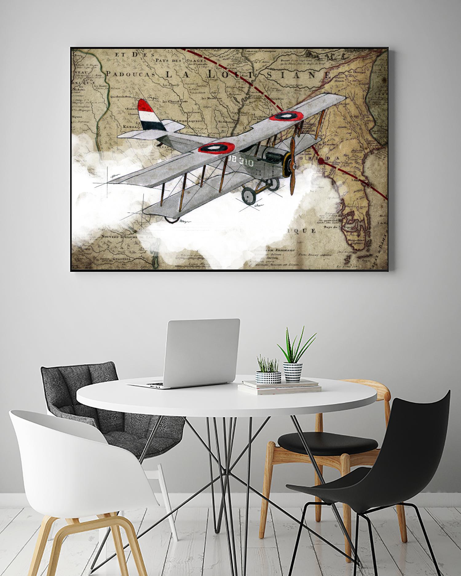 Biplane 4 by GraphINC Studio on GIANT ART - multicolor vintage