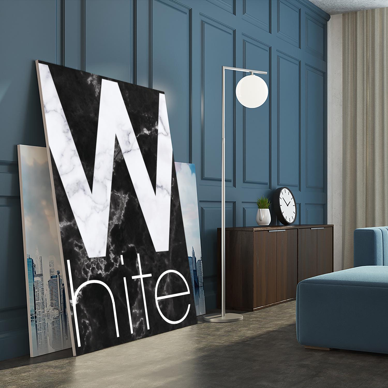 White Marble by TypeLike on GIANT ART - multicolor design/type; contemporary