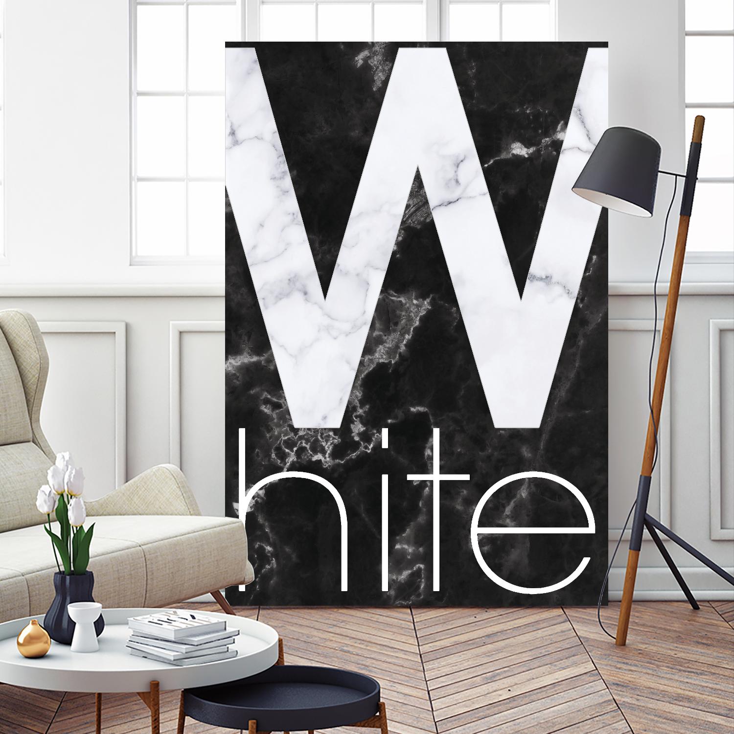 White Marble by TypeLike on GIANT ART - multicolor design/type; contemporary
