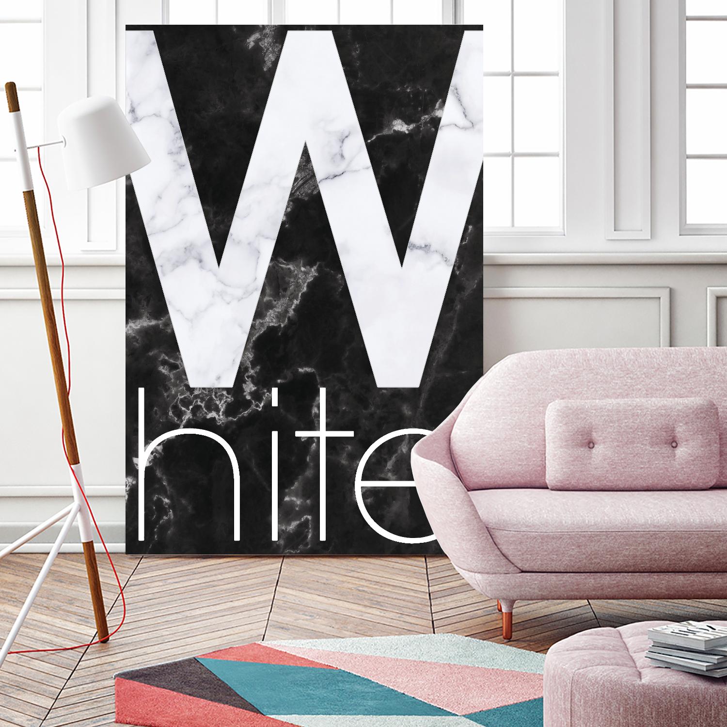 White Marble by TypeLike on GIANT ART - multicolor design/type; contemporary