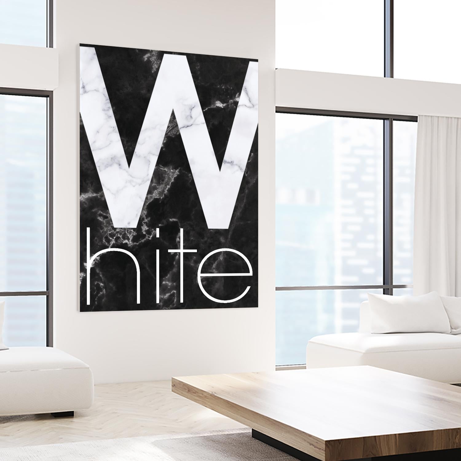 White Marble by TypeLike on GIANT ART - multicolor design/type; contemporary