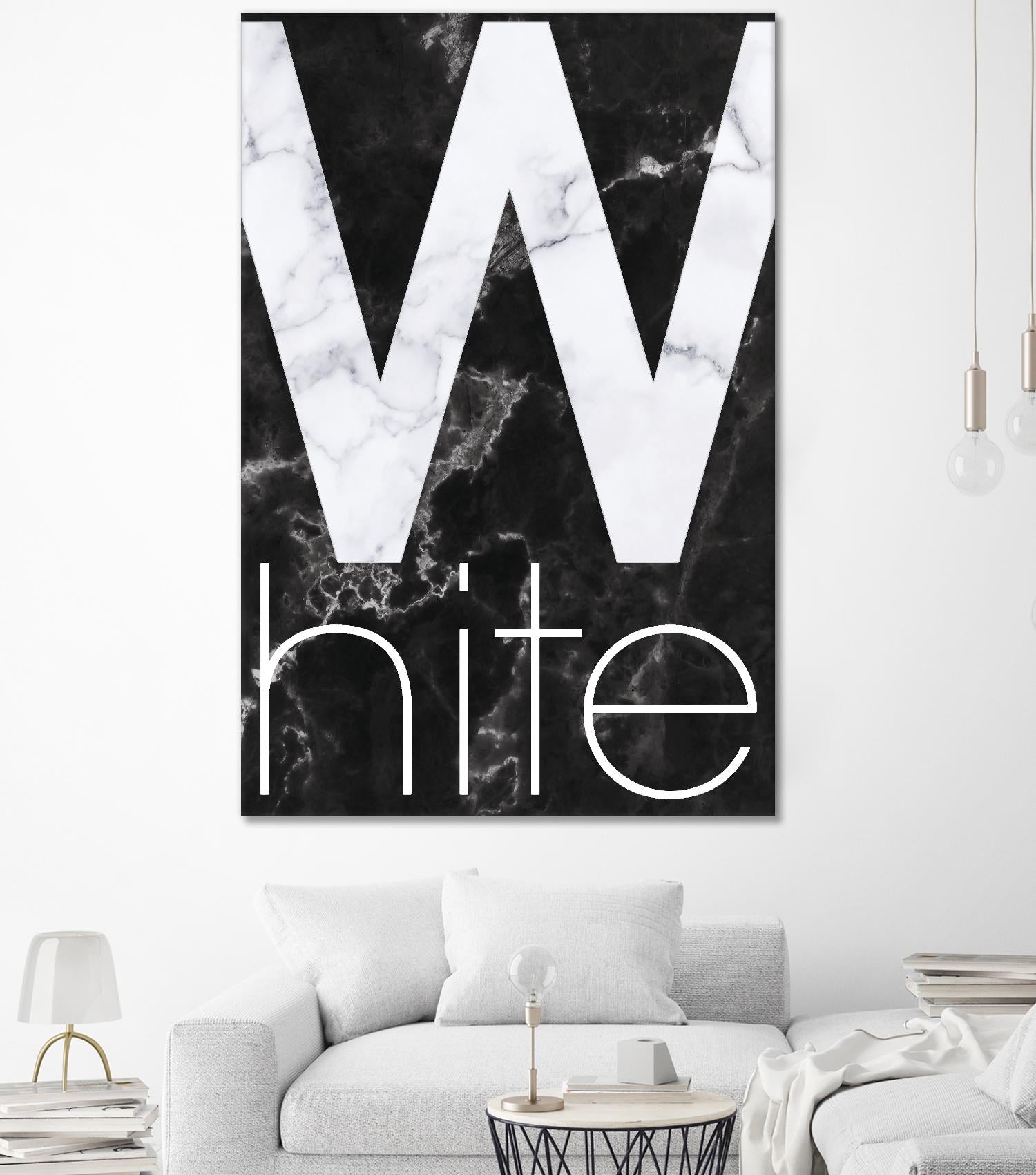 White Marble by TypeLike on GIANT ART - multicolor design/type; contemporary