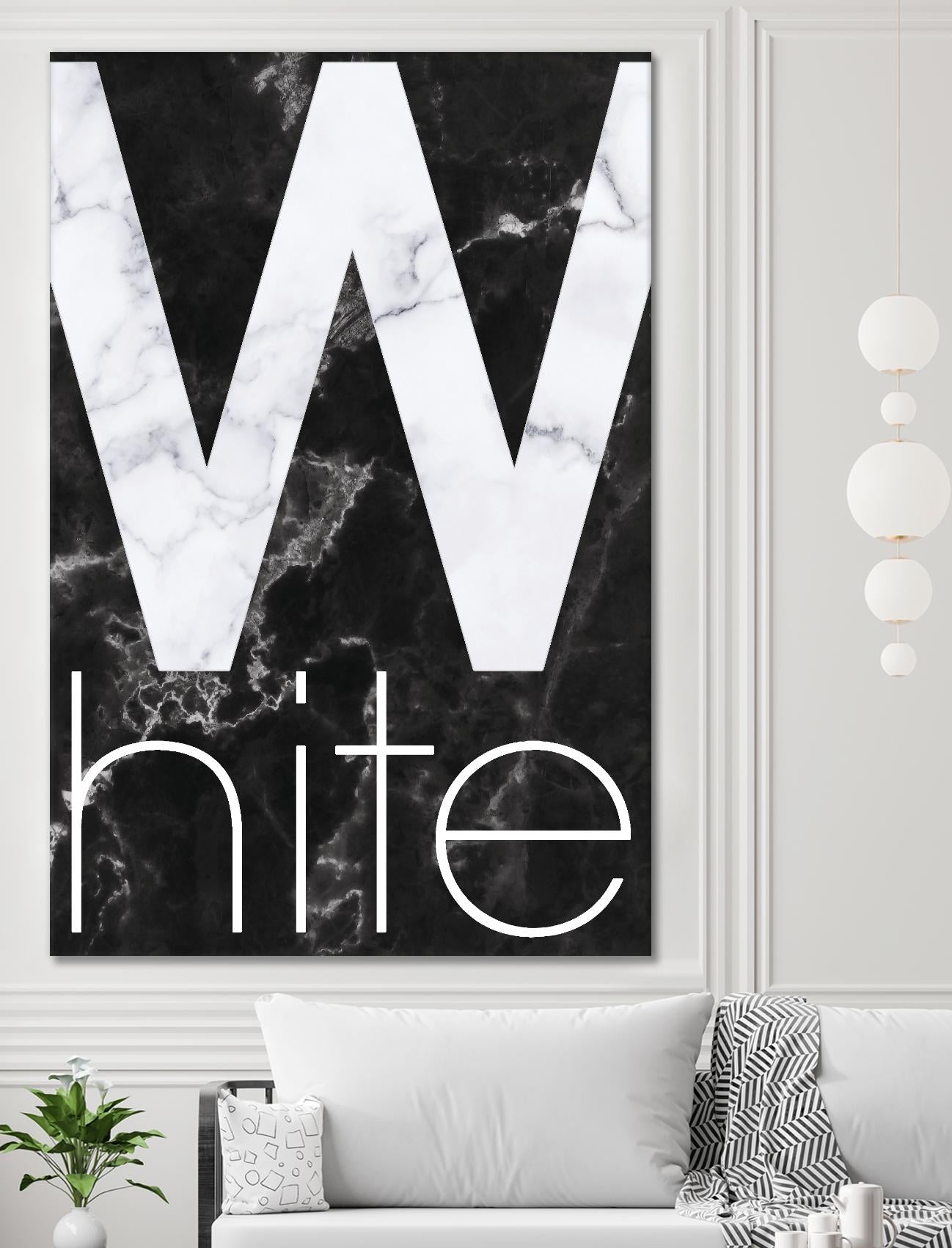 White Marble by TypeLike on GIANT ART - multicolor design/type; contemporary