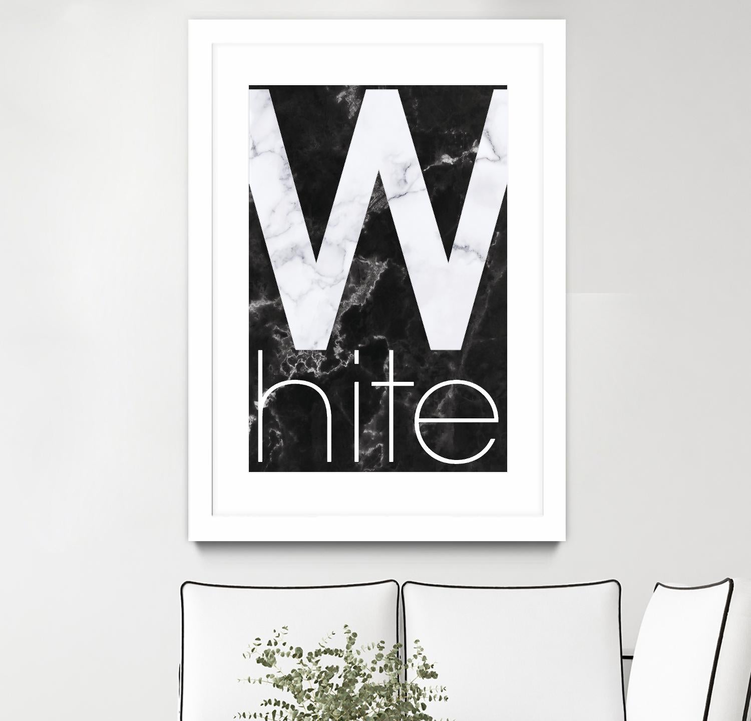 White Marble by TypeLike on GIANT ART - multicolor design/type; contemporary