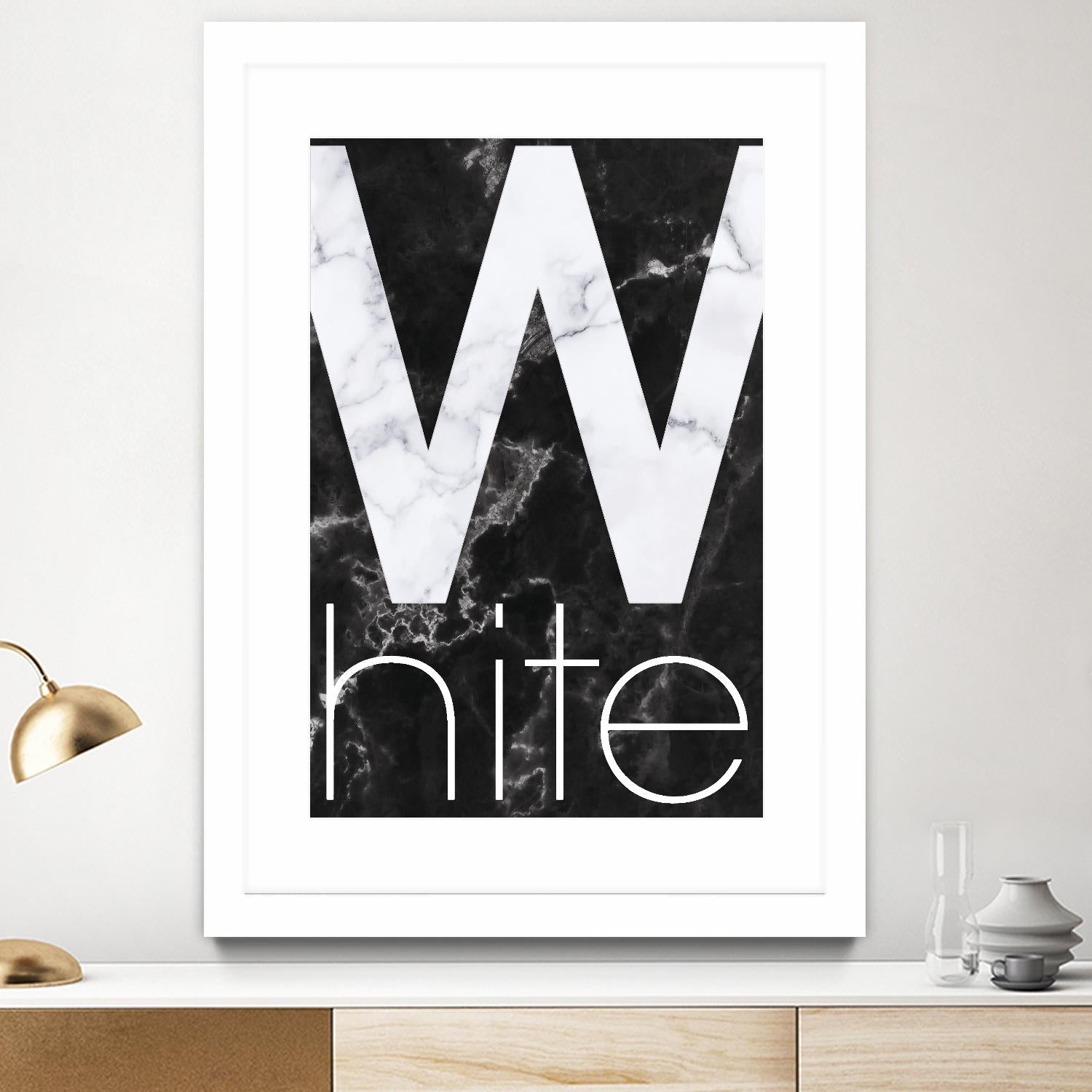 White Marble by TypeLike on GIANT ART - multicolor design/type; contemporary