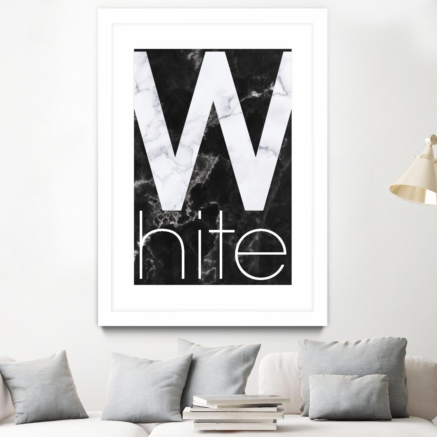 White Marble by TypeLike on GIANT ART - multicolor design/type; contemporary