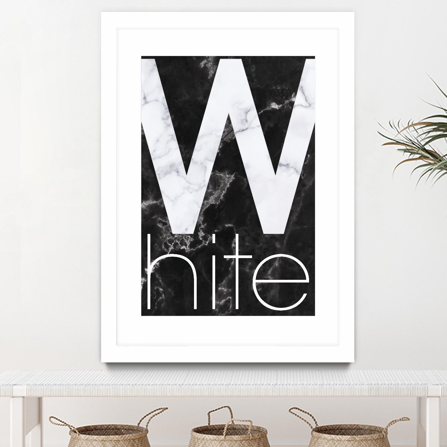 White Marble by TypeLike on GIANT ART - multicolor design/type; contemporary