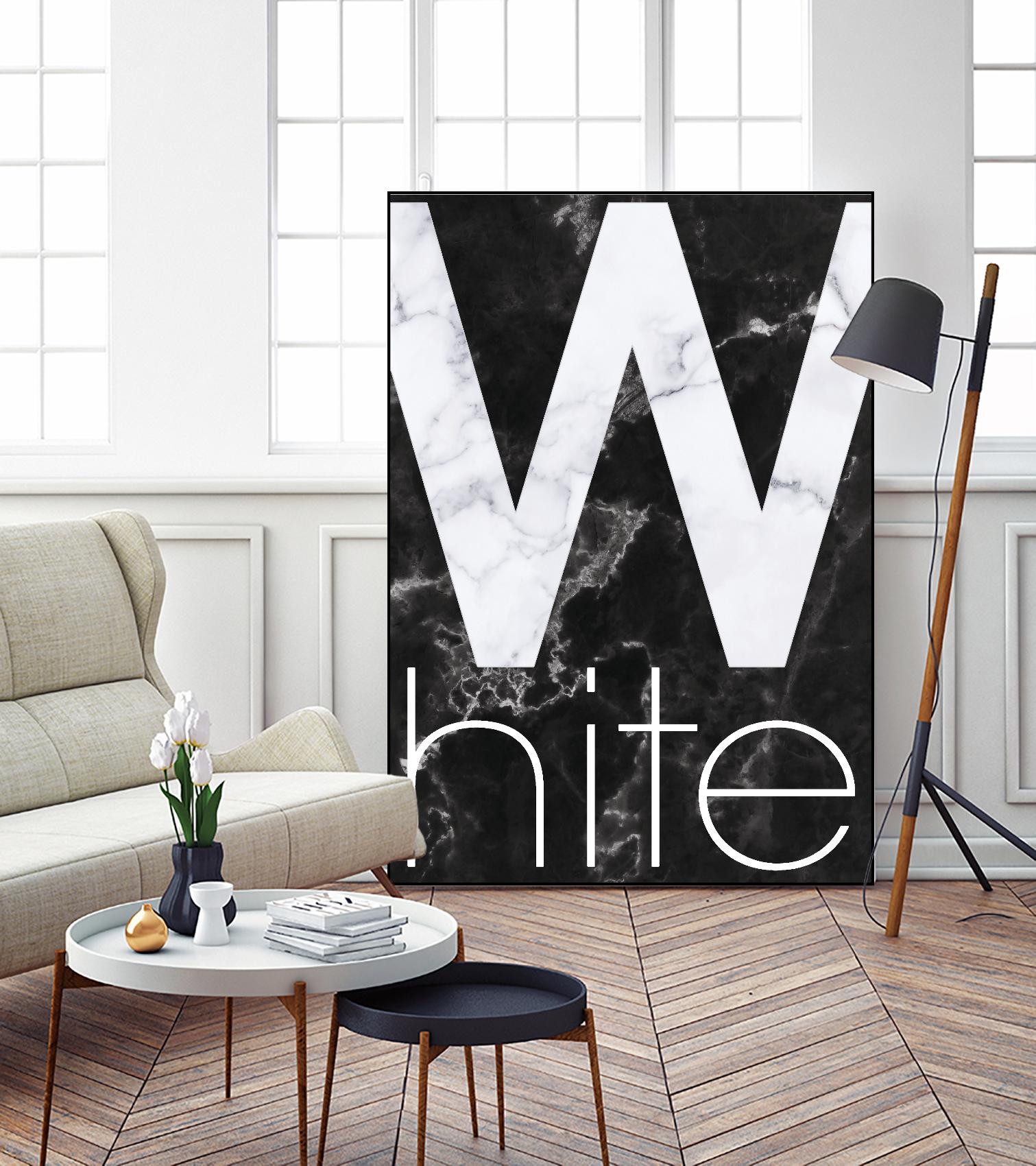 White Marble by TypeLike on GIANT ART - multicolor design/type; contemporary