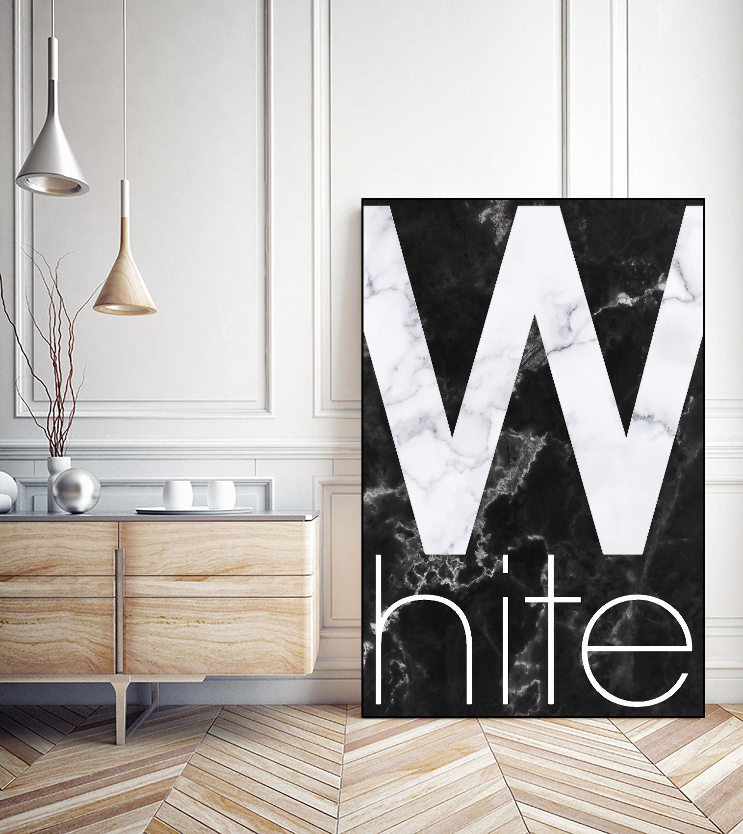 White Marble by TypeLike on GIANT ART - multicolor design/type; contemporary