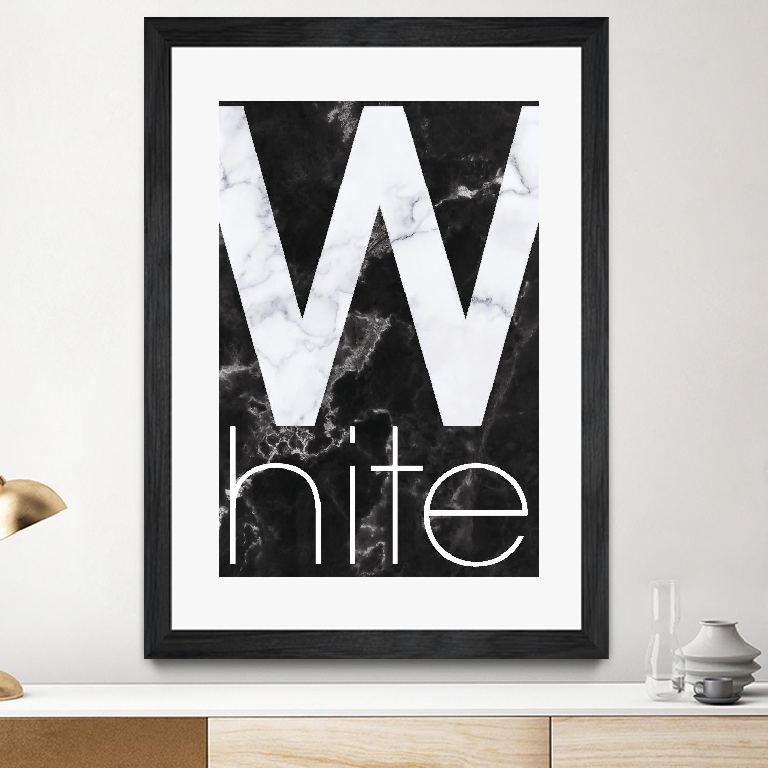 White Marble by TypeLike on GIANT ART - multicolor design/type; contemporary