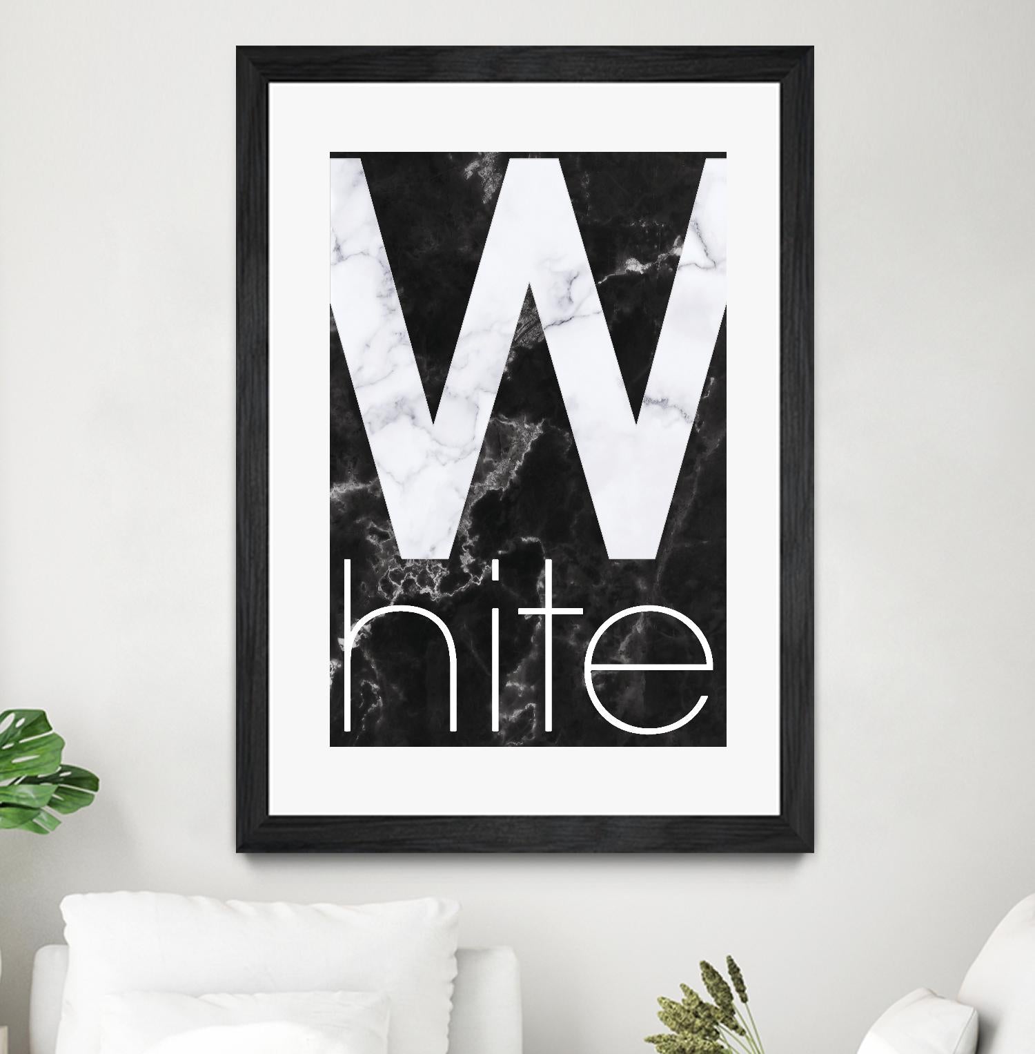 White Marble by TypeLike on GIANT ART - multicolor design/type; contemporary