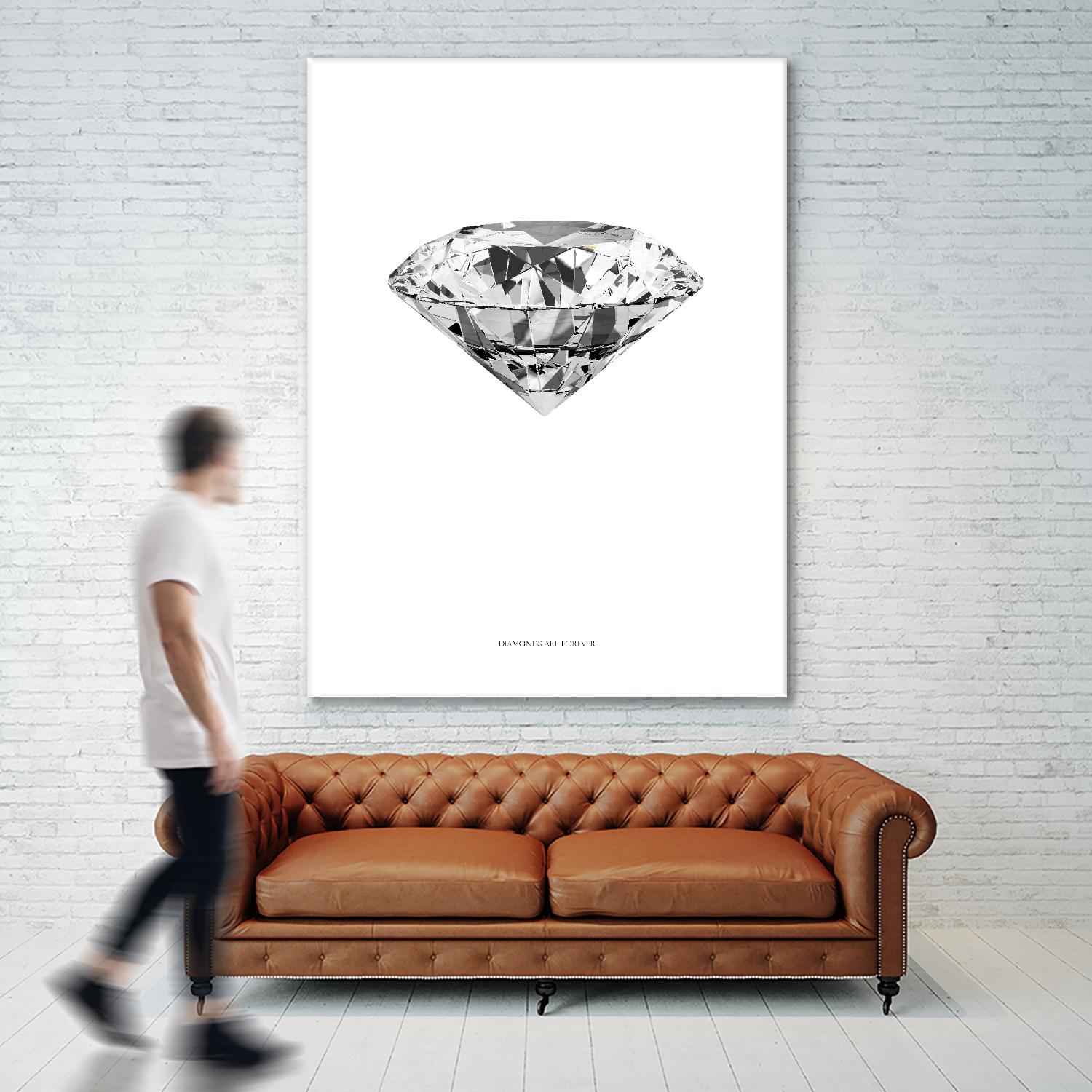 Diamonds are Forever II by TypeLike on GIANT ART - multicolor floral/still life; novelty