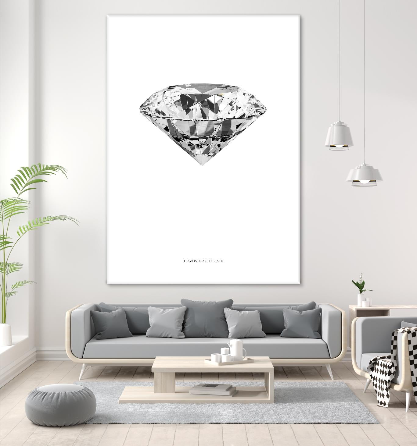 Diamonds are Forever II by TypeLike on GIANT ART - multicolor floral/still life; novelty