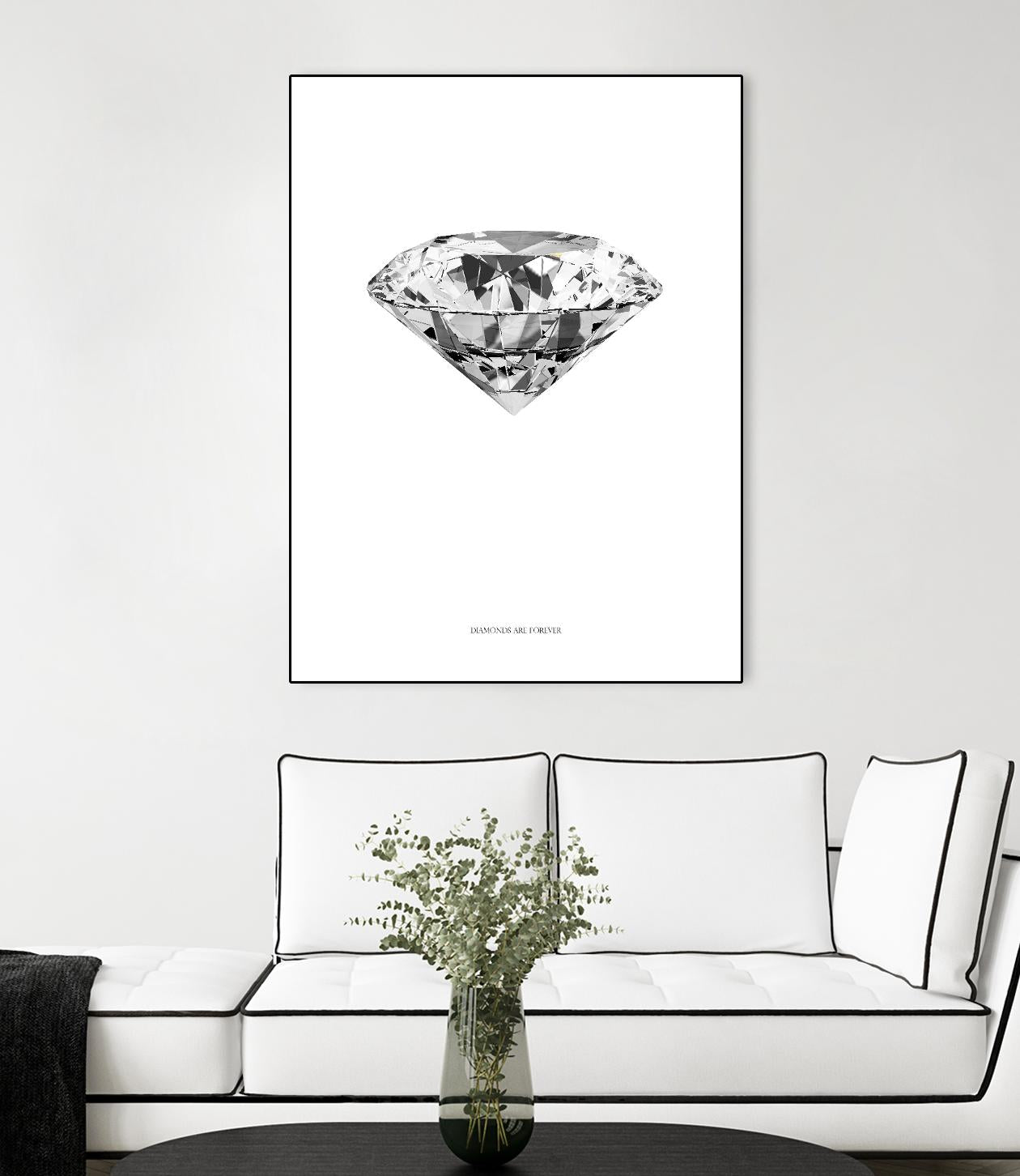Diamonds are Forever II by TypeLike on GIANT ART - multicolor floral/still life; novelty