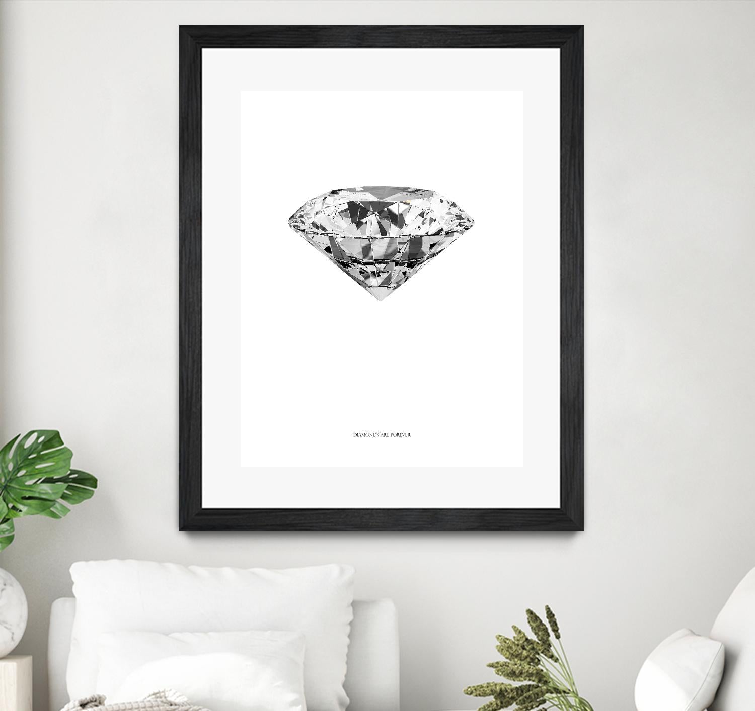 Diamonds are Forever II by TypeLike on GIANT ART - multicolor floral/still life; novelty