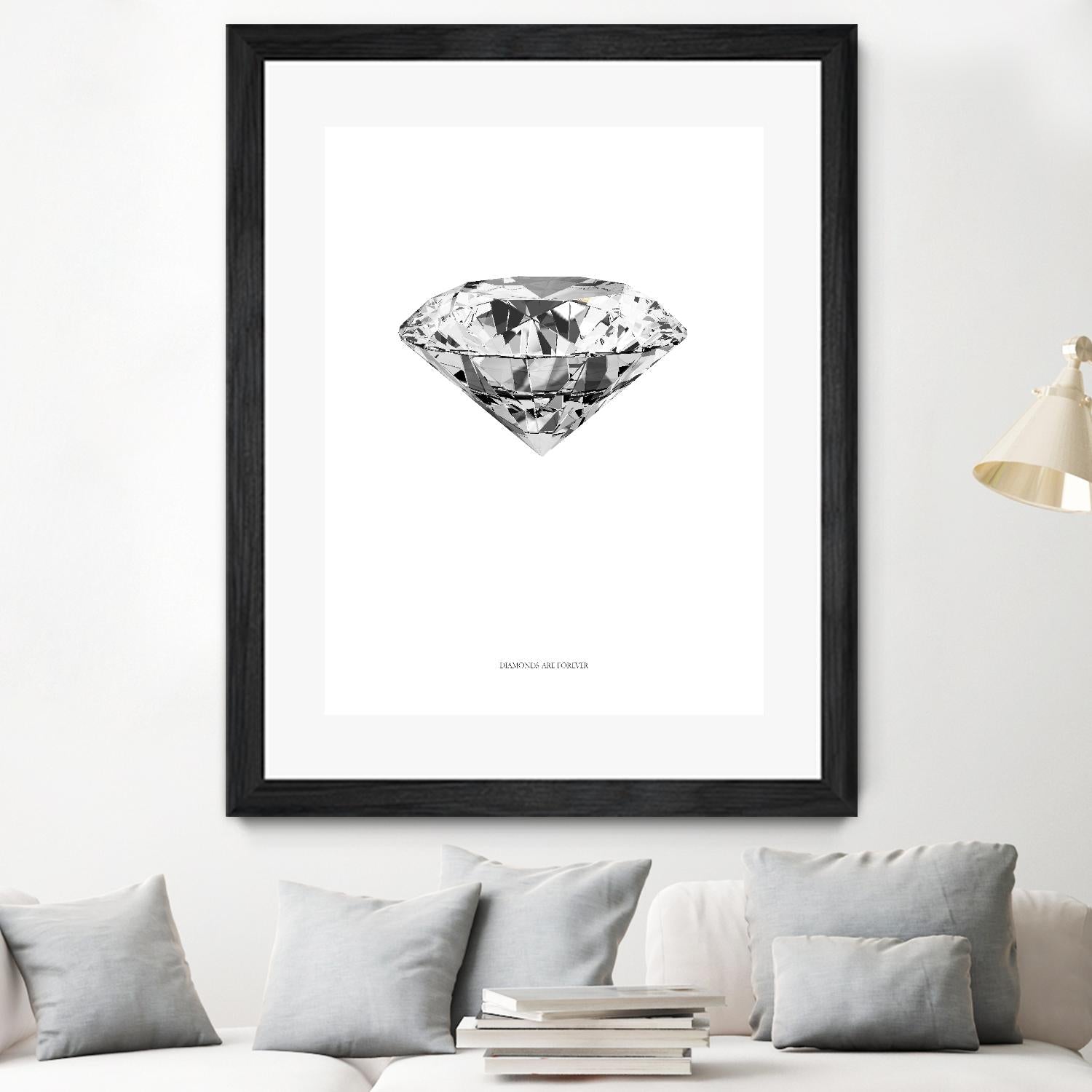 Diamonds are Forever II by TypeLike on GIANT ART - multicolor floral/still life; novelty
