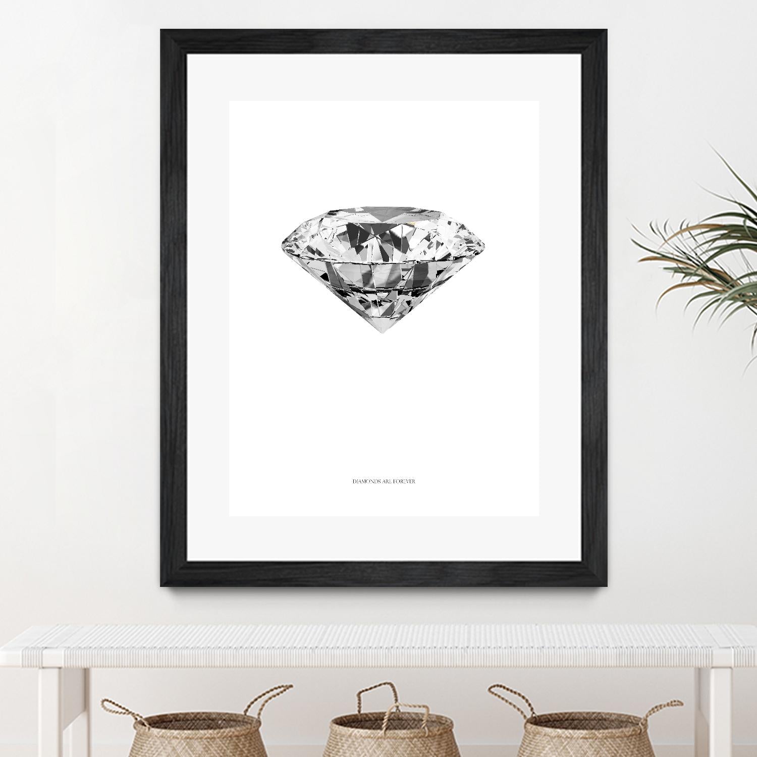 Diamonds are Forever II by TypeLike on GIANT ART - multicolor floral/still life; novelty