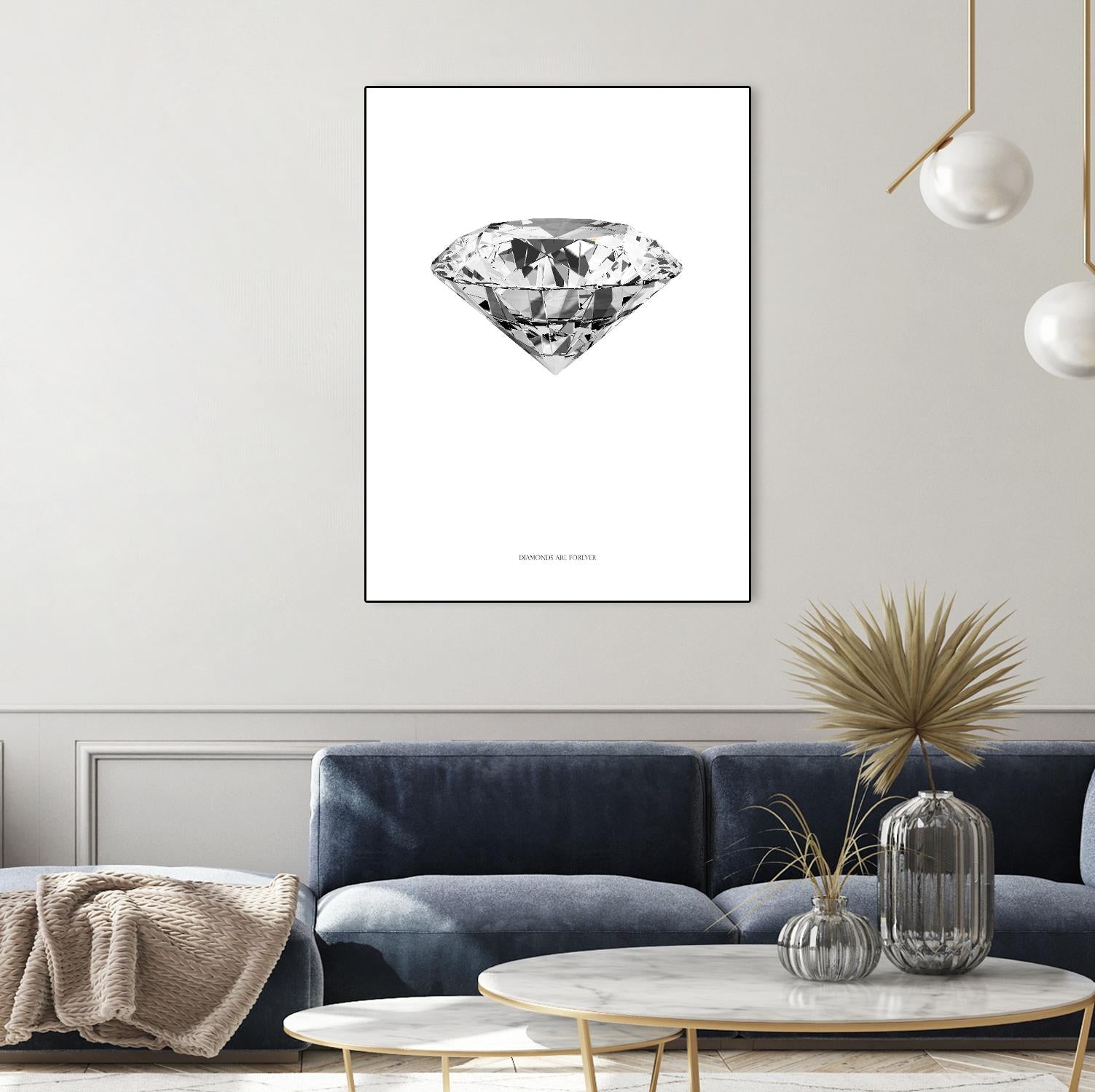 Diamonds are Forever II by TypeLike on GIANT ART - multicolor floral/still life; novelty