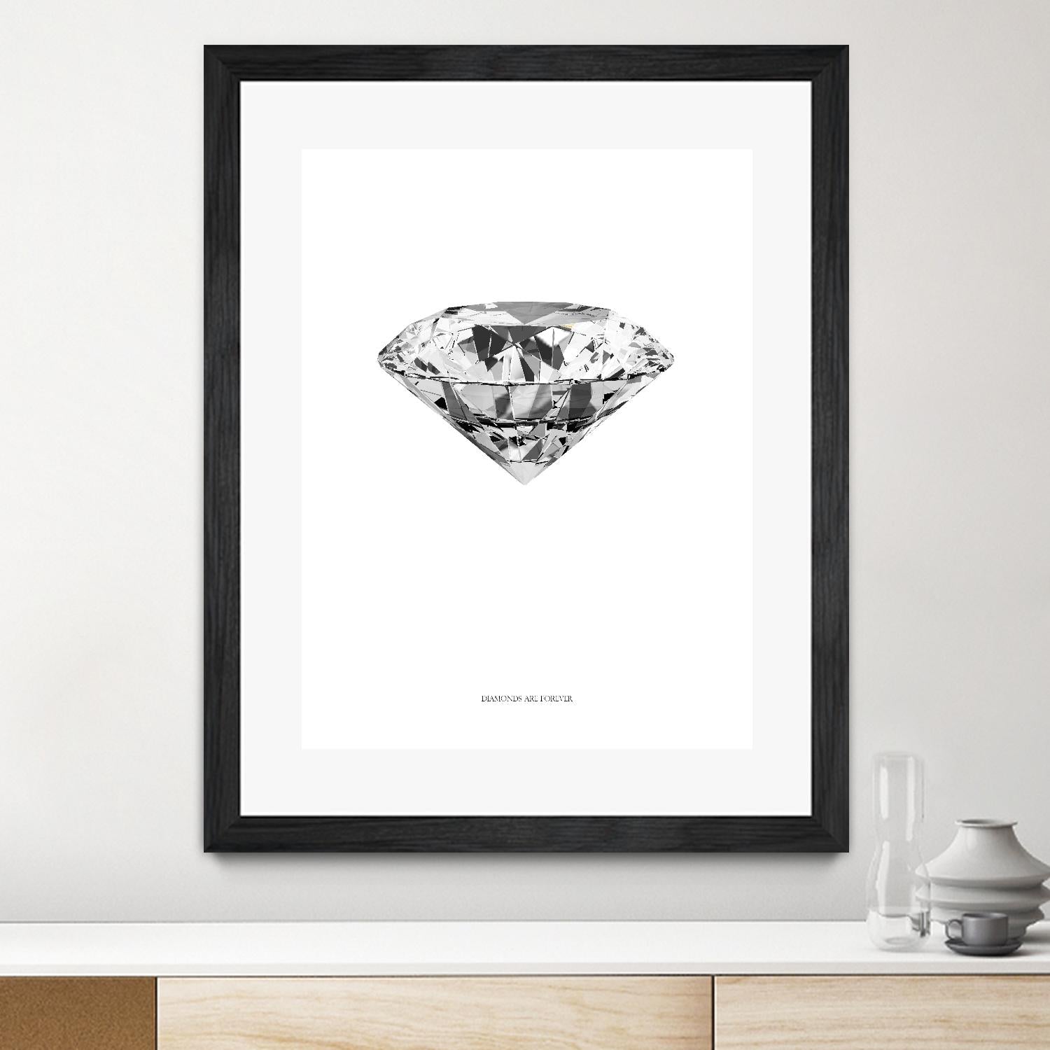 Diamonds are Forever II by TypeLike on GIANT ART - multicolor floral/still life; novelty