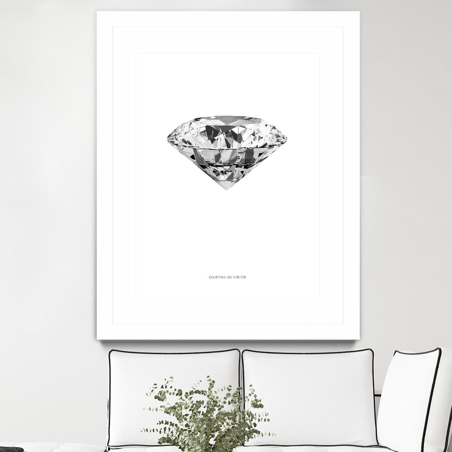 Diamonds are Forever II by TypeLike on GIANT ART - multicolor floral/still life; novelty