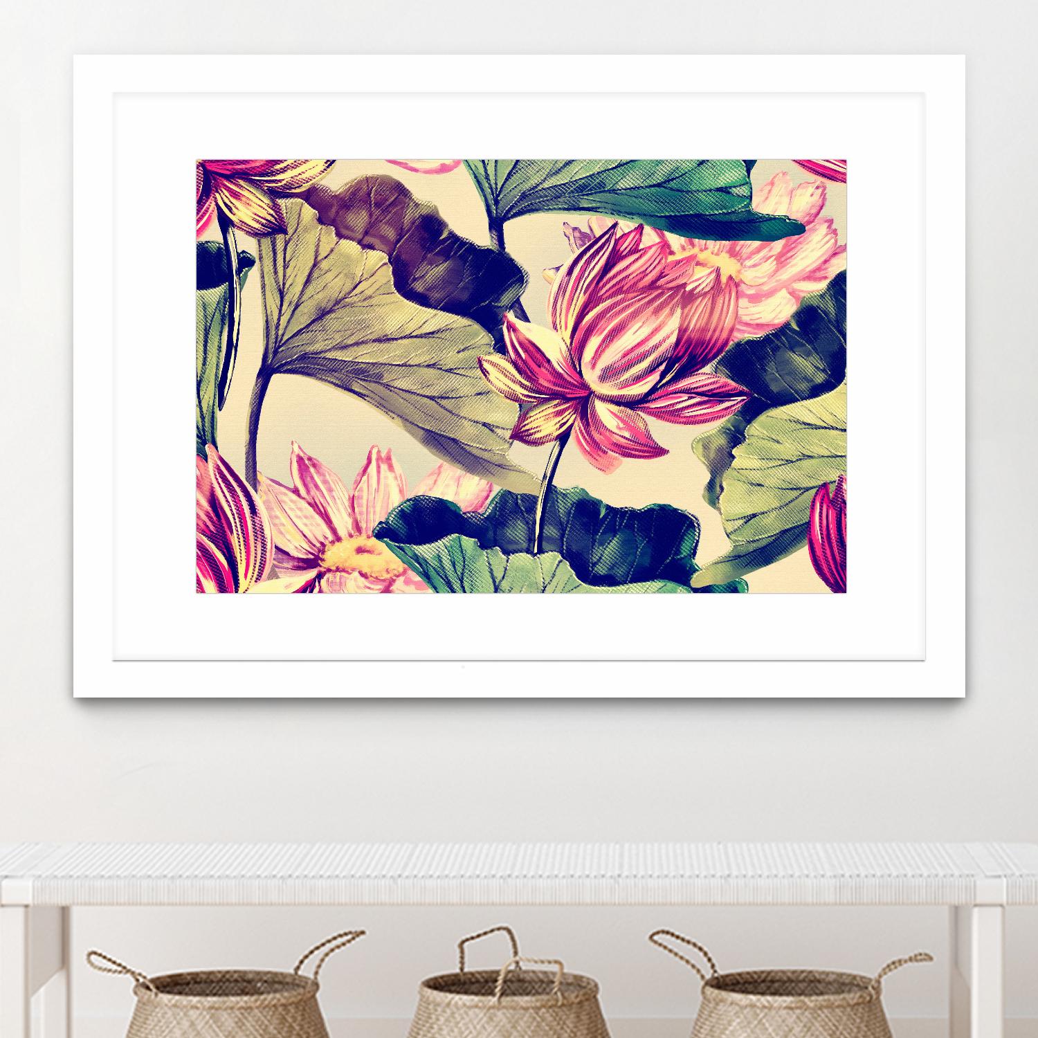 Water Lily by Incado on GIANT ART - multicolor floral/still life; design/type