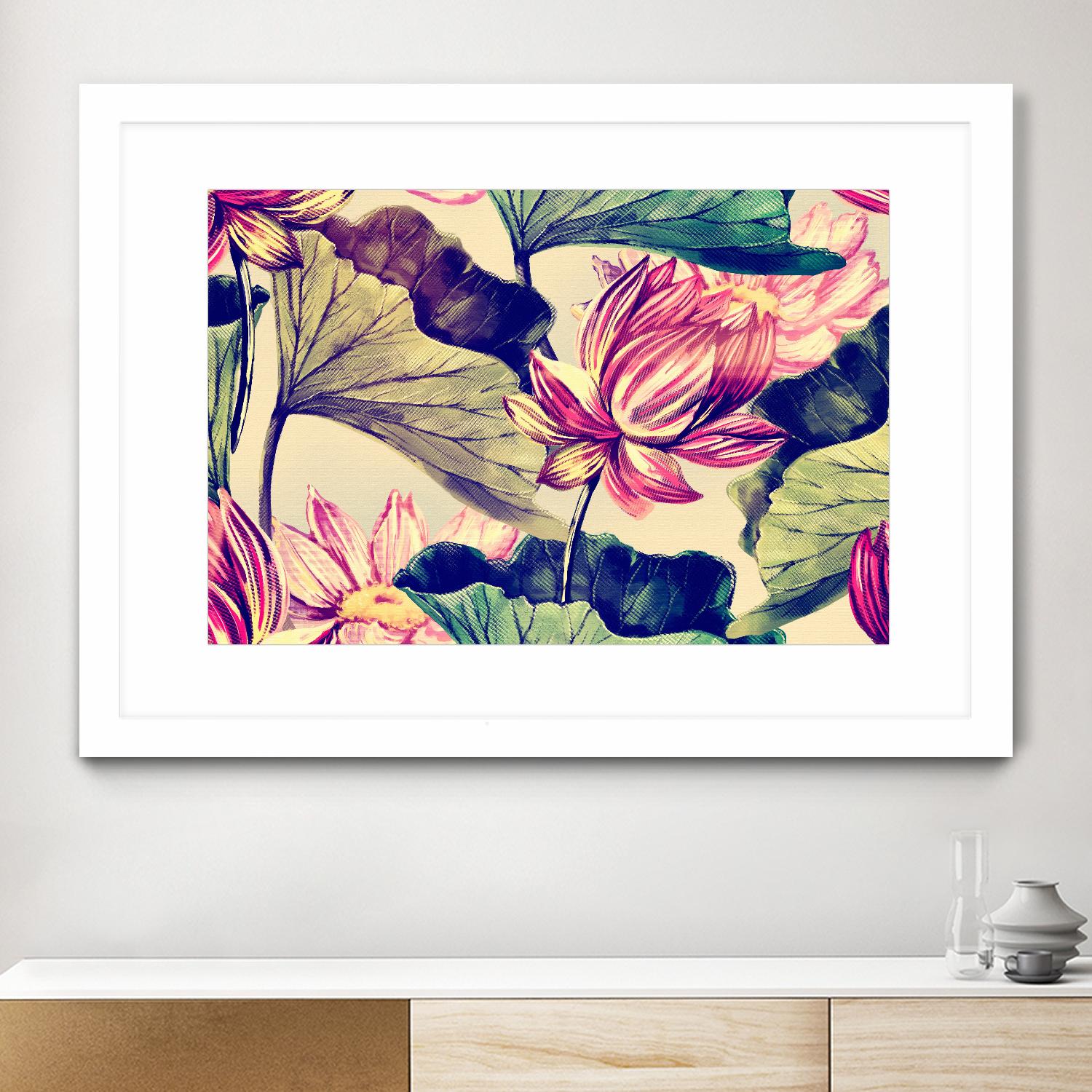 Water Lily by Incado on GIANT ART - multicolor floral/still life; design/type