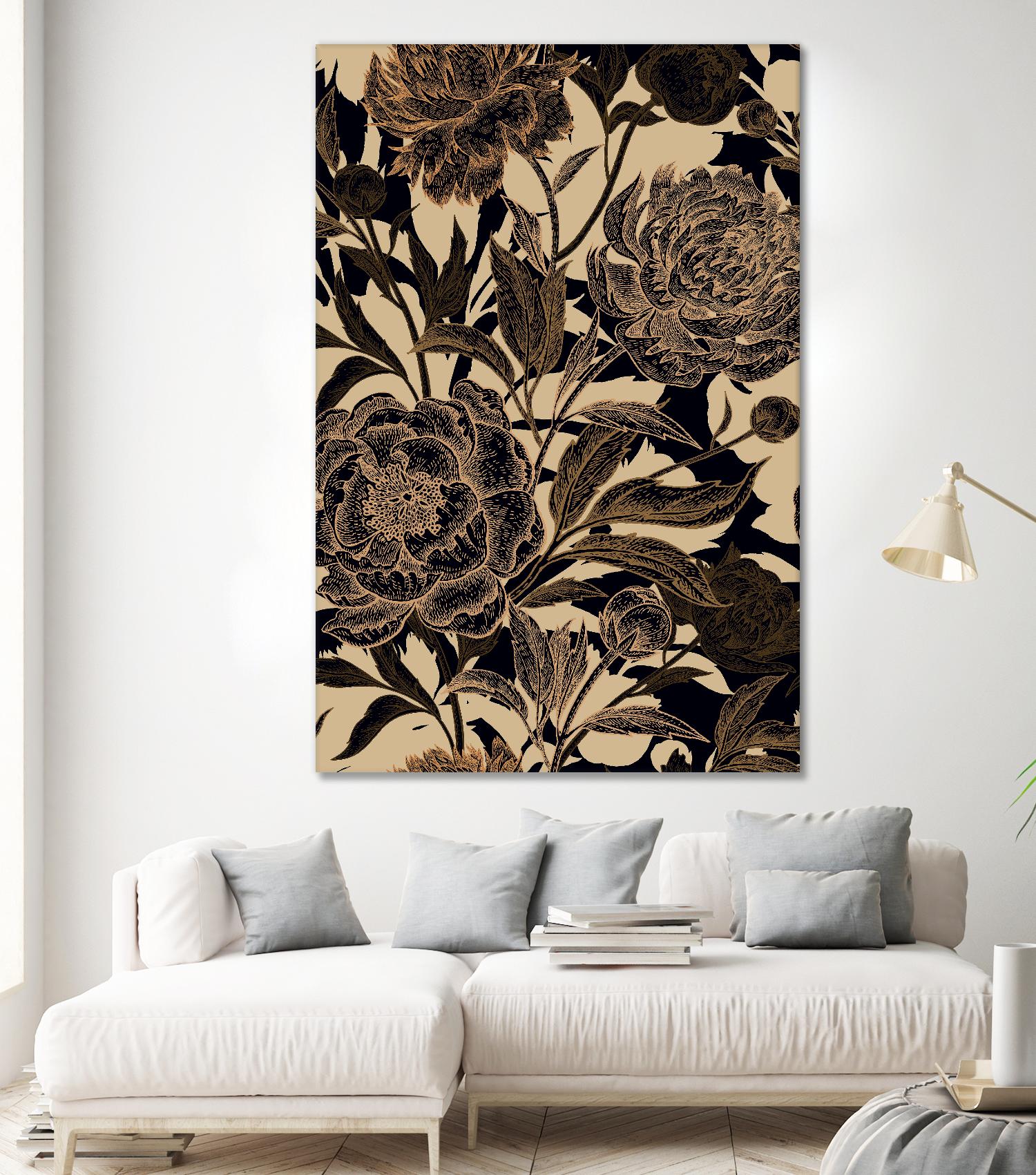 Golden Rose II by Incado on GIANT ART - multicolor floral/still life; design/type