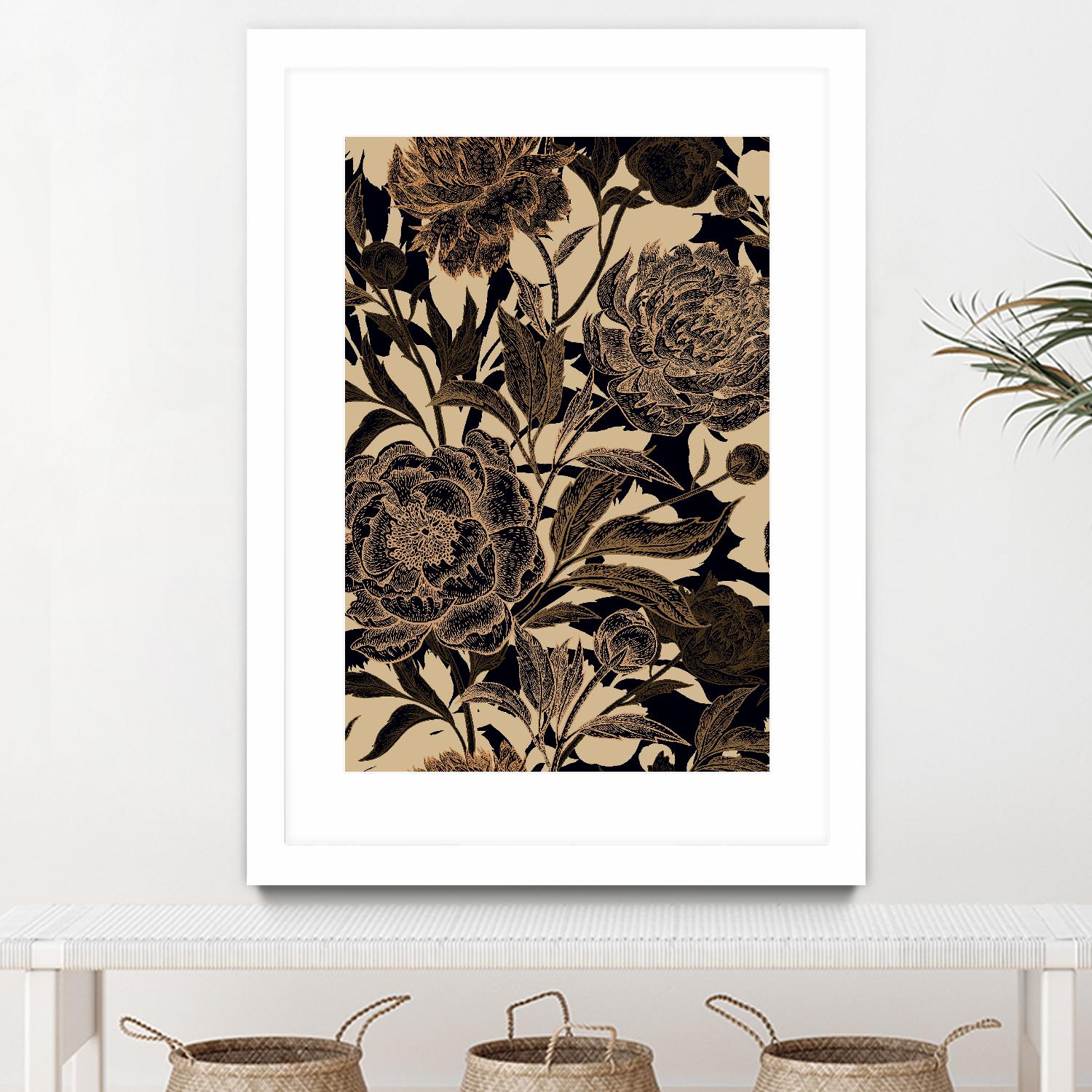Golden Rose II by Incado on GIANT ART - multicolor floral/still life; design/type
