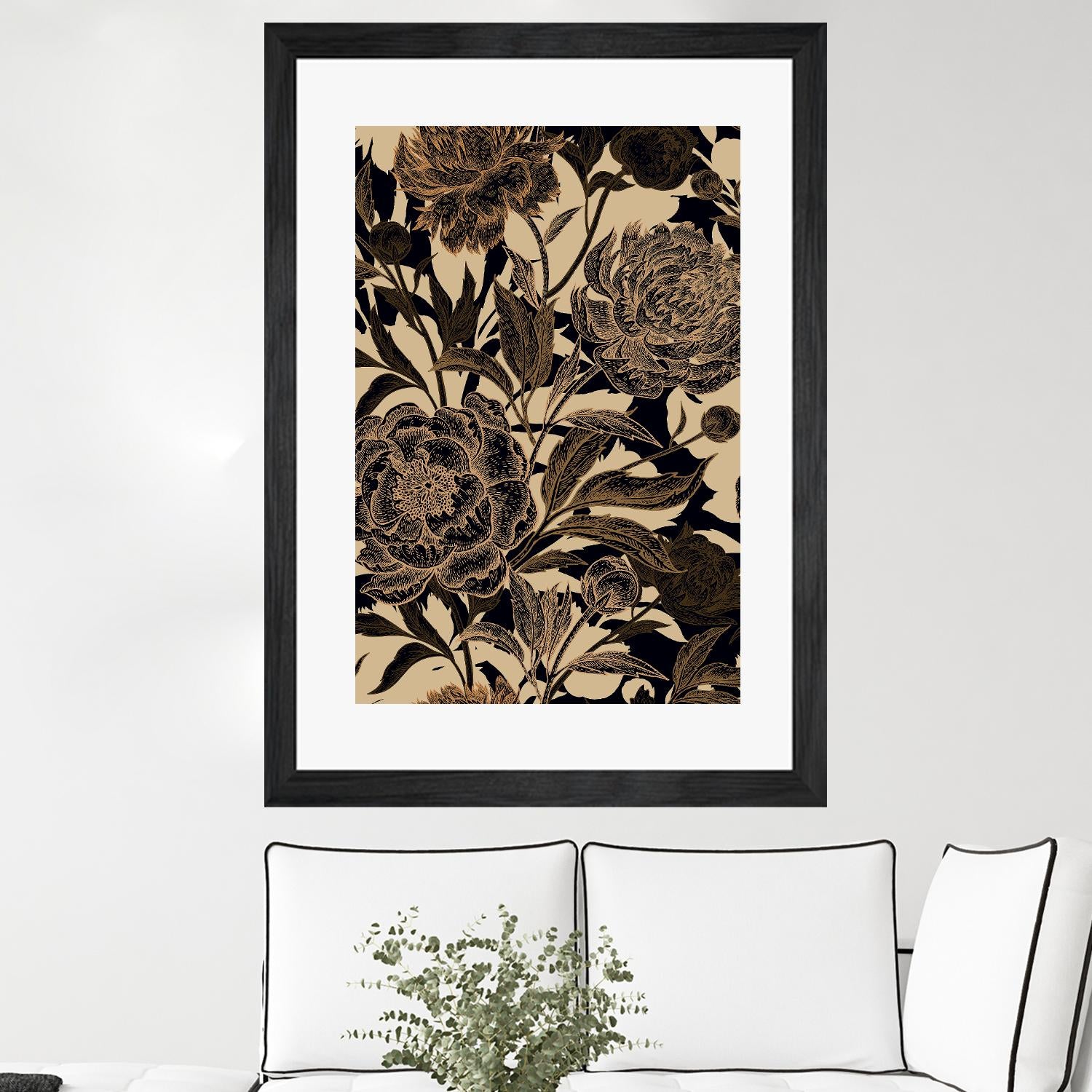 Golden Rose II by Incado on GIANT ART - multicolor floral/still life; design/type