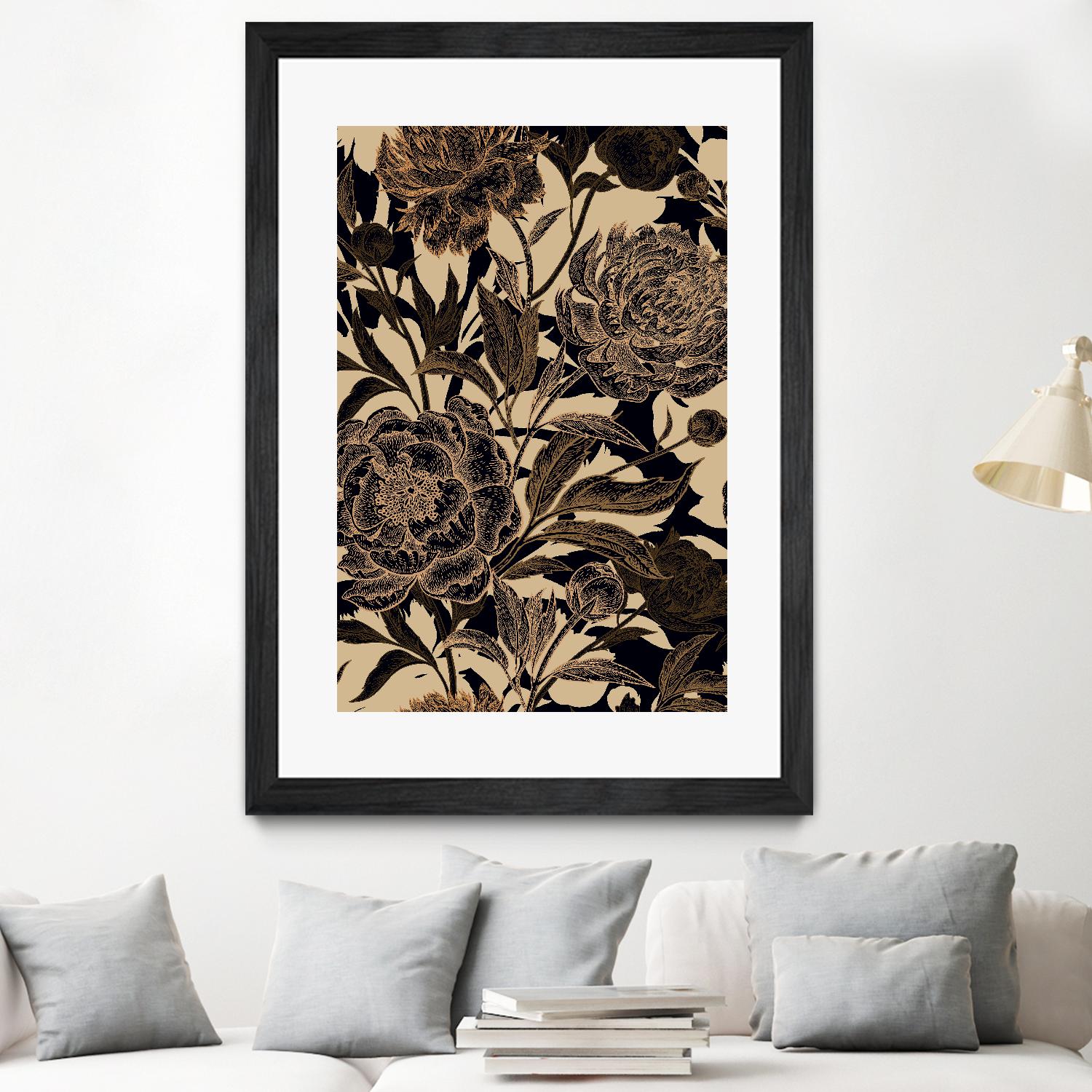 Golden Rose II by Incado on GIANT ART - multicolor floral/still life; design/type